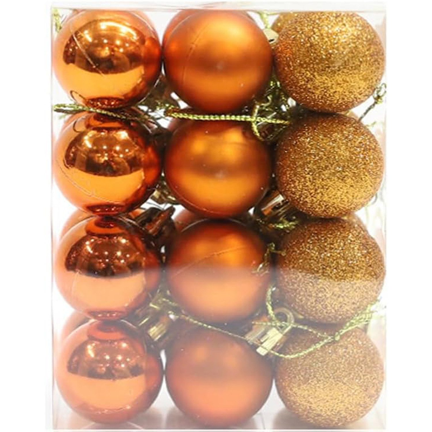 Weihnachtsbaumkugel 24er Set Weihnachtskugeln,Christbaumschmuck Set mit Aufhängen
