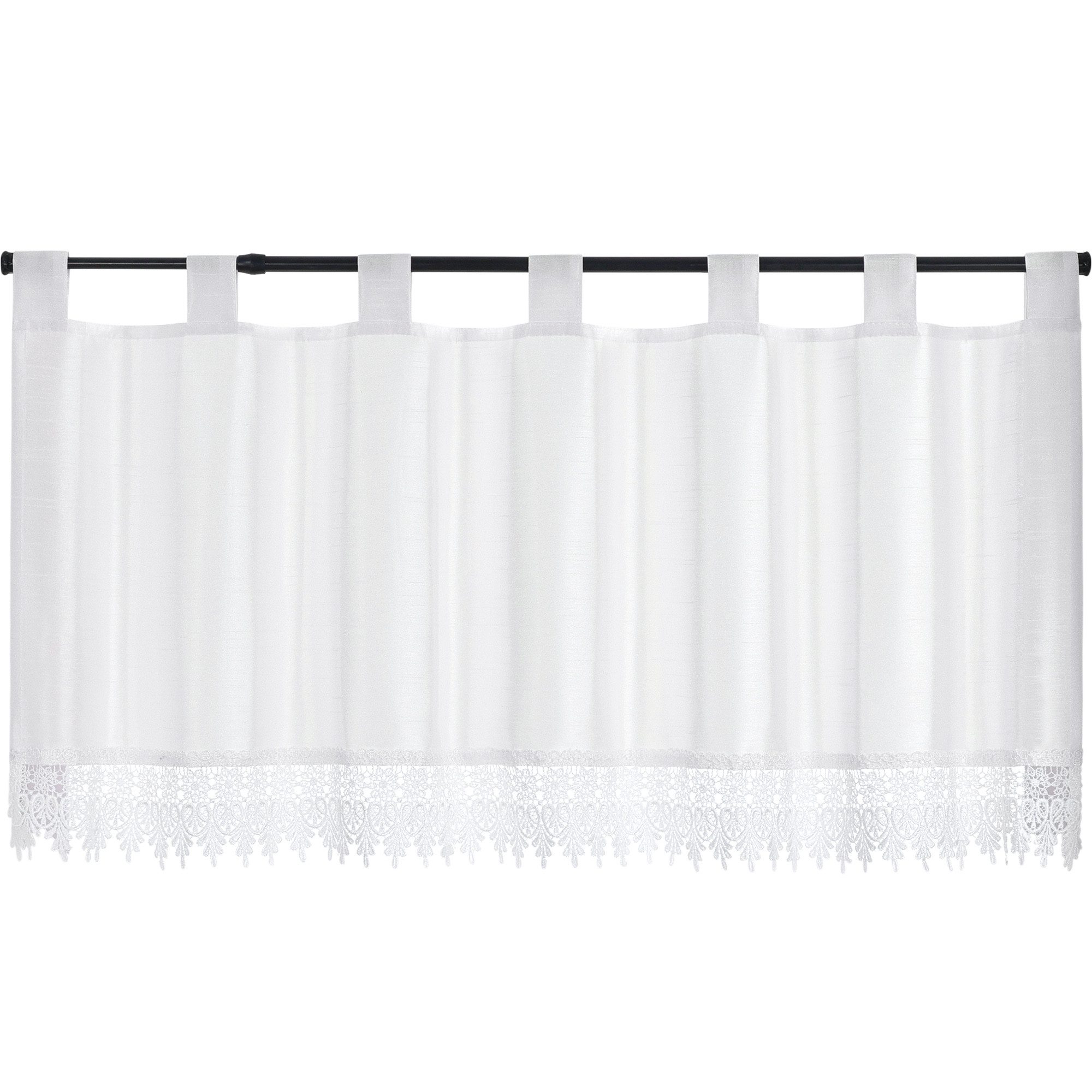 Joyswahl Scheibengardine, Schlaufen, halbtransparent, Kurzstores modern günstig online kaufen