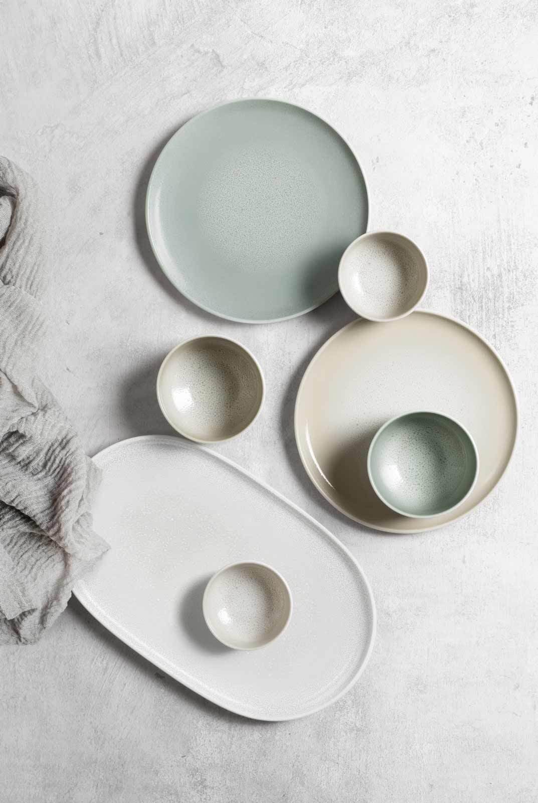 Seltmann Weiden Tafelservice Sento Home Teller-Set 18er Set (18-tlg), 6 Personen, Porzellan