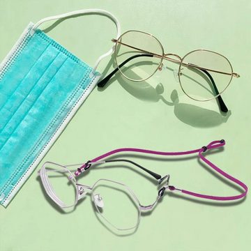 HIBNOPN Brillenband 3 Stück Brillenband, Universal Brillenbänder Einstellbarer Brille Cord
