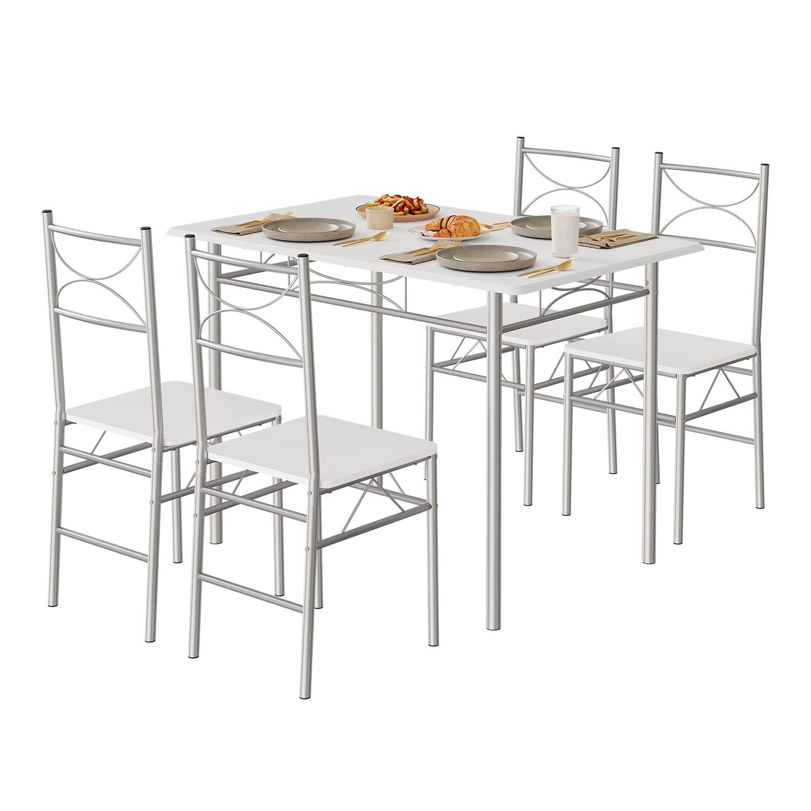 Woltu Garten-Essgruppe, (1-tlg), Esszimmer, Essgruppe für 4 Personen, mit M günstig online kaufen