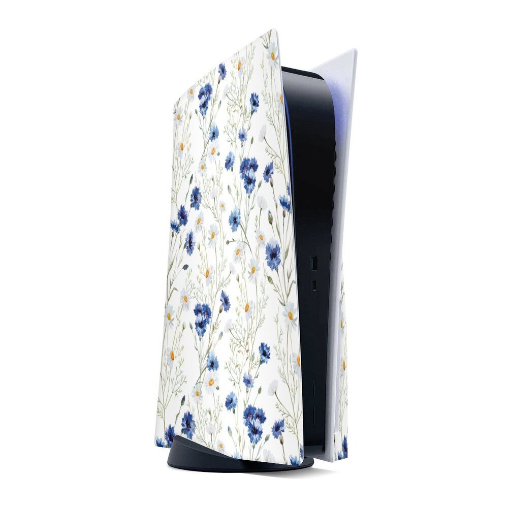 DeinDesign Konsolen-Cover Muster Blume Blumen Flower Pattern 6, Sony Playstation 5 Disc Edition Skin Aufkleber Sticker Folie
