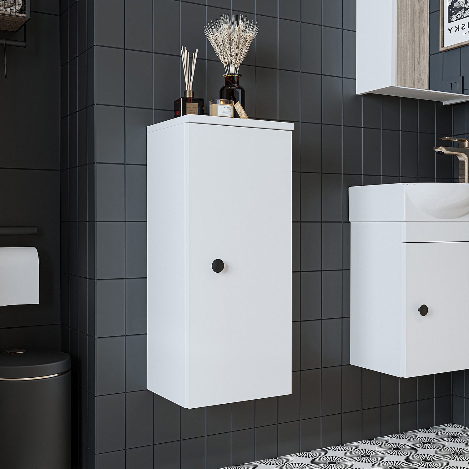 Roomart Badmöbel-Set PUNTO-SET, (Badmöbelset Unterschrank mit günstig online kaufen