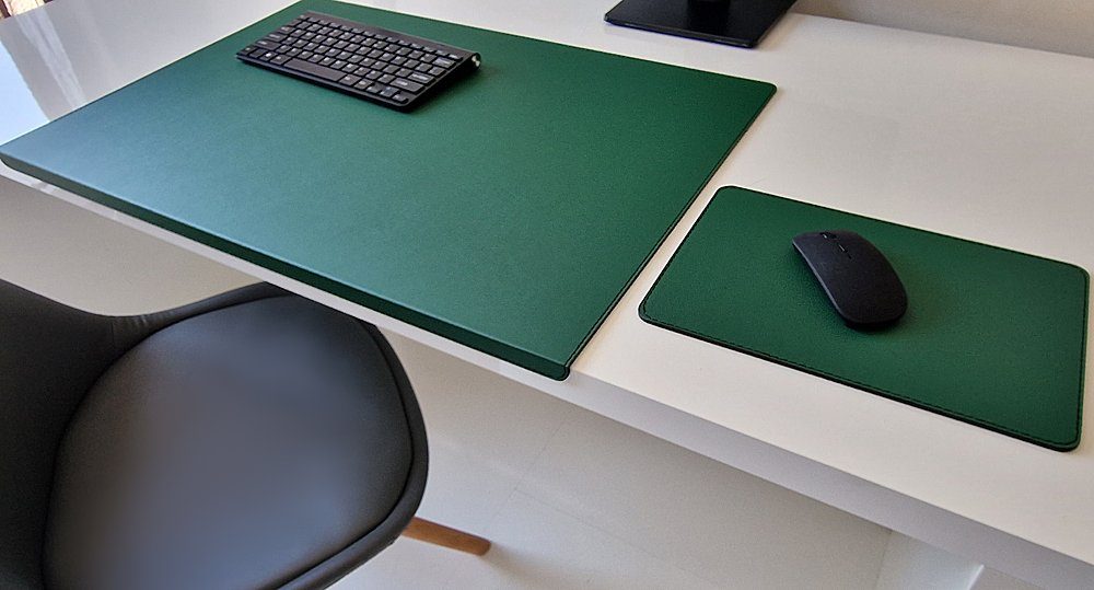 Profi Mats Schreibtischunterlage Kantenschutz Mauspad Sanftlux Kunst Leder 12 Farben