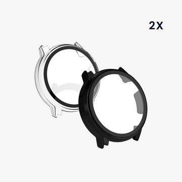 kwmobile Smartwatch-Hülle 2x Hülle für COROS PACE 2, Fullbody Fitnesstracker Glas Cover Case Schutzhülle Set