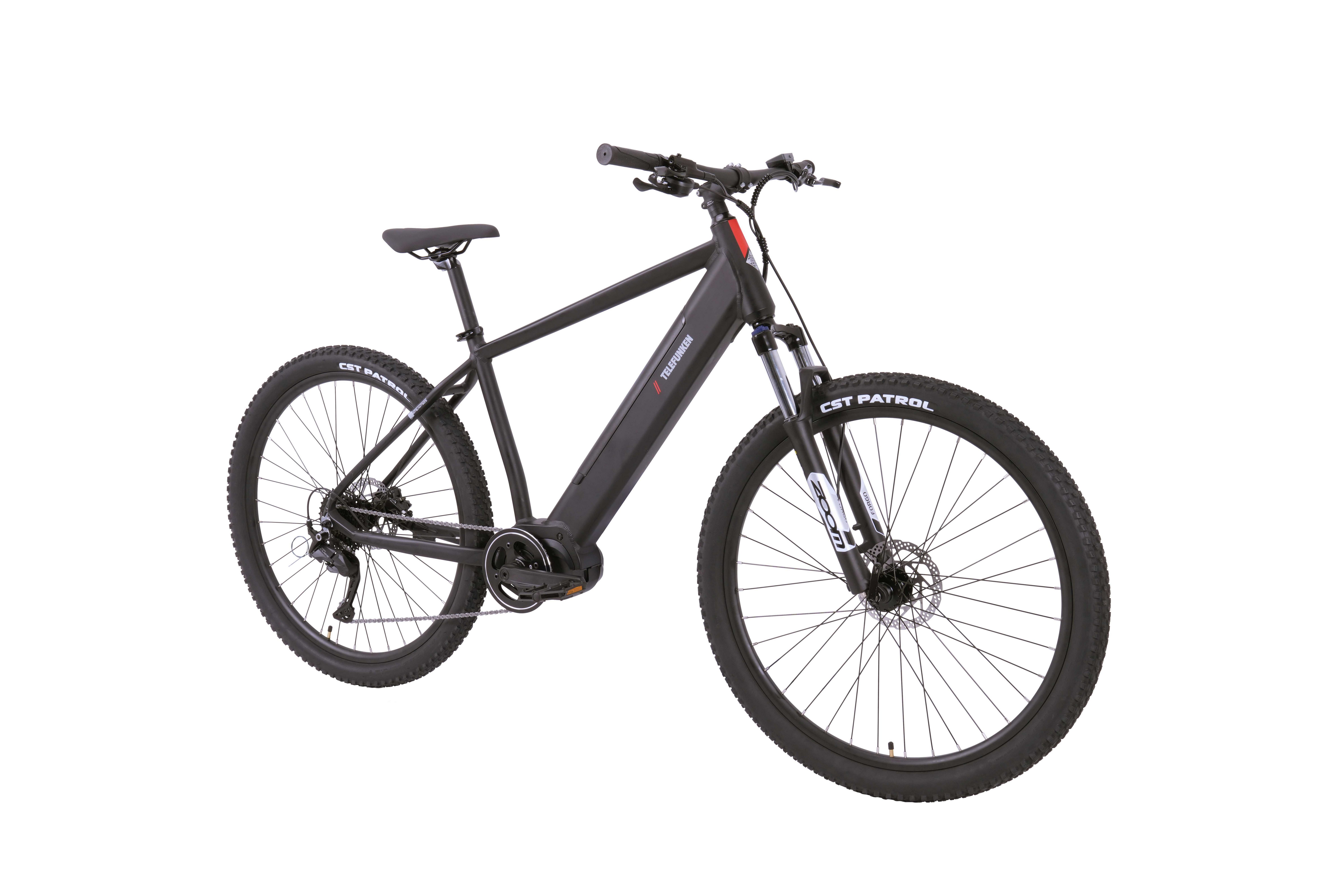 Telefunken E-Bike Mountainbike Aufsteiger MT925, 9 Gang Shimano Cues Schaltwerk, Kettenschaltung, Mittelmotor, 468 Wh, Pedelec, Elektrofahrrad, Damen u. Herren, E-MTB, Mountainbike, 29 Zoll