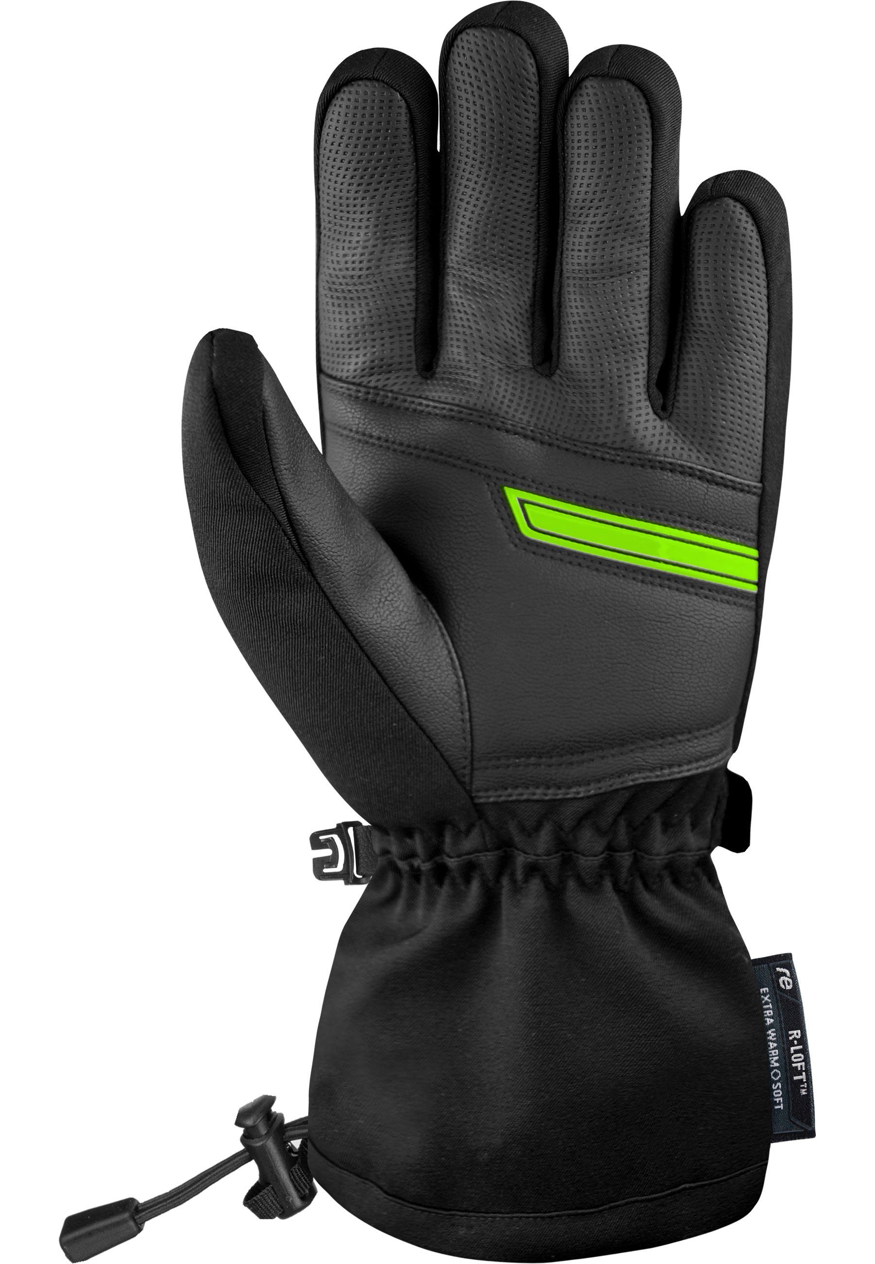 Reusch Skihandschuhe Design grün-schwarz in XT Crosby sportlichem R-TEX®