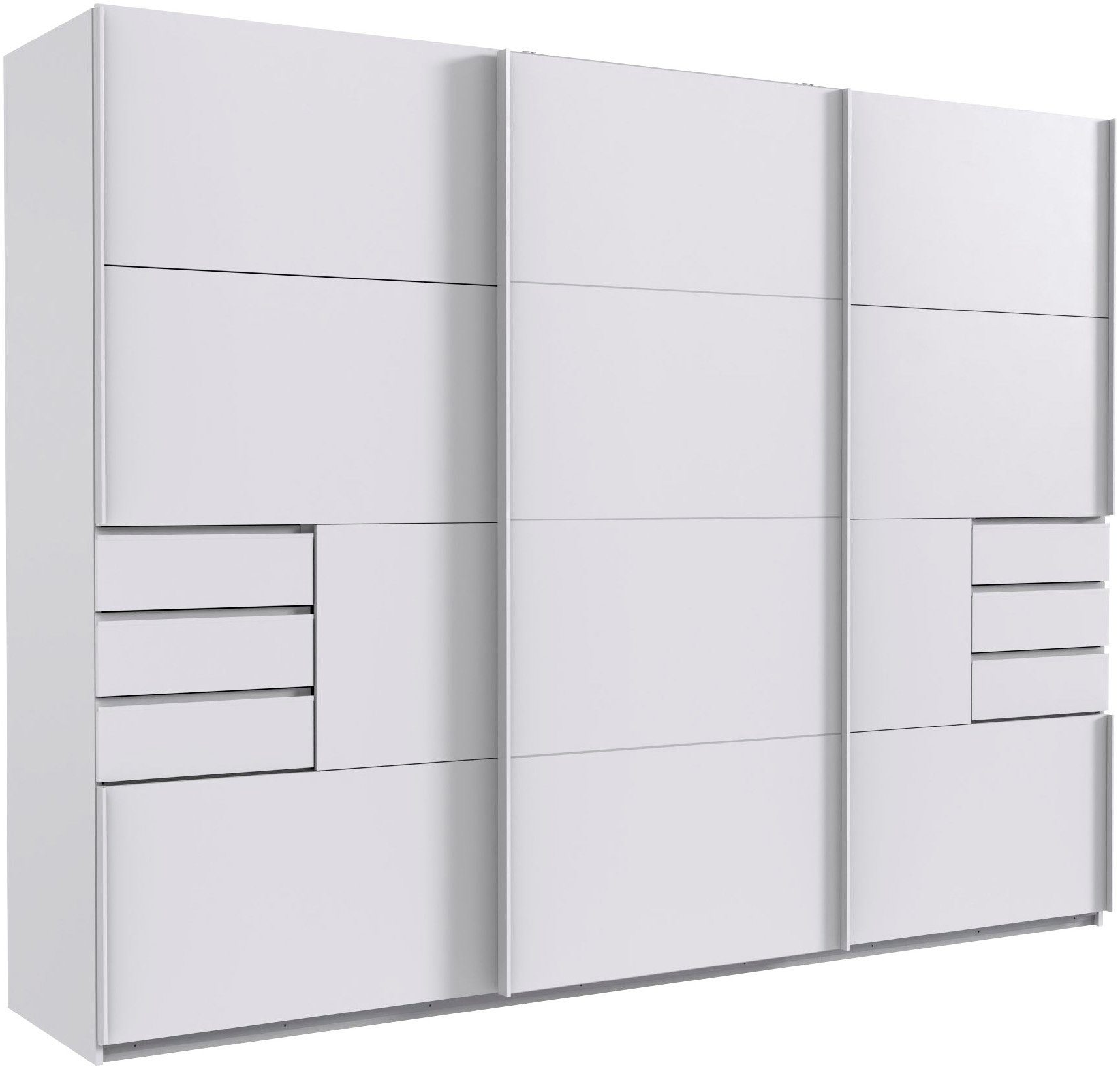 Wimex Schwebetürenschrank Saigon, mit kompletter Innenausstattung, Made in Germany Kleiderschrank 3-türig, 270cm breit, mit 6 praktischen …