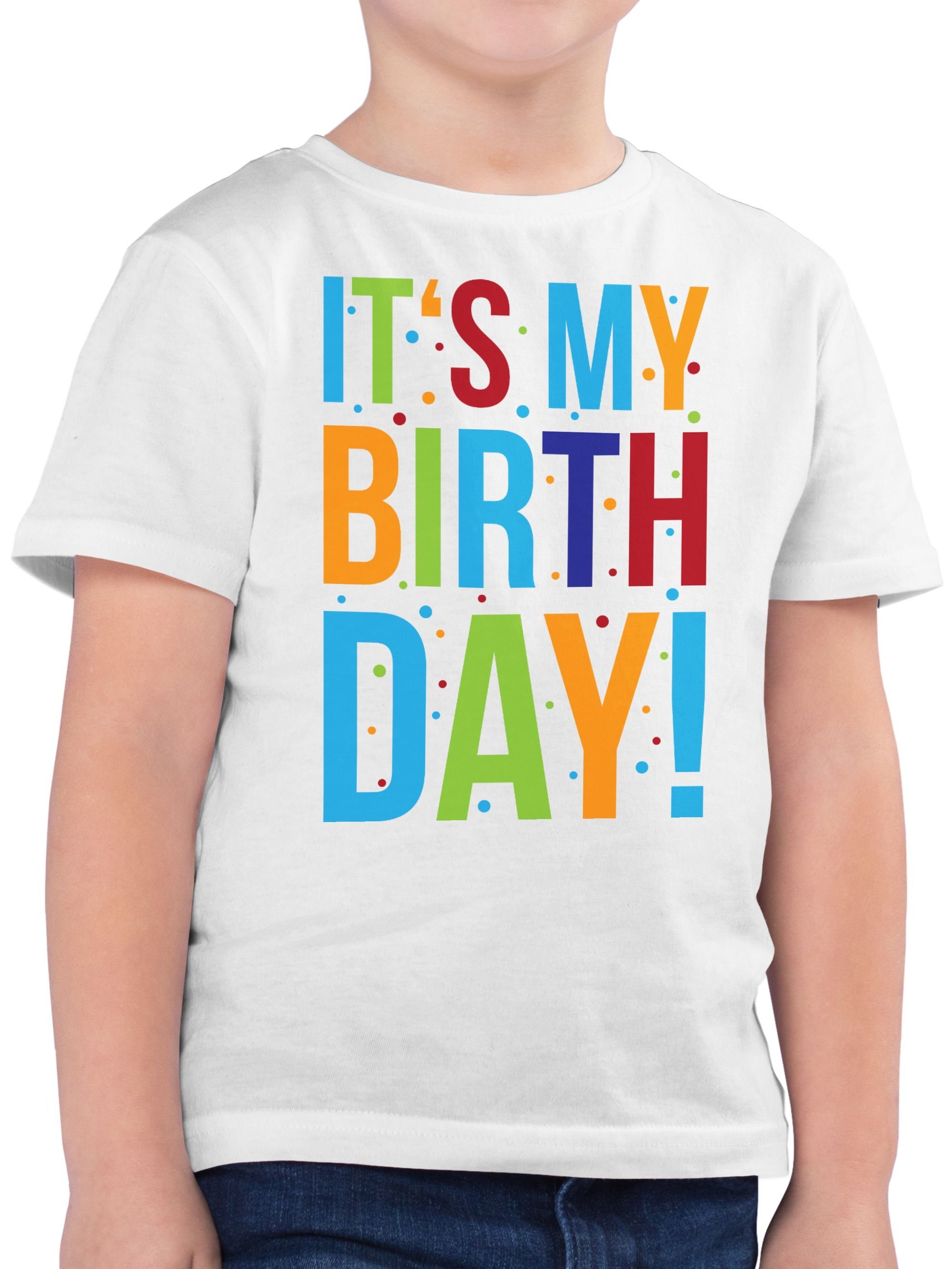 Shirtracer T-Shirt It's my Birthday! Geburtstag Geschenk Kinder 1 Weiß | T-Shirts