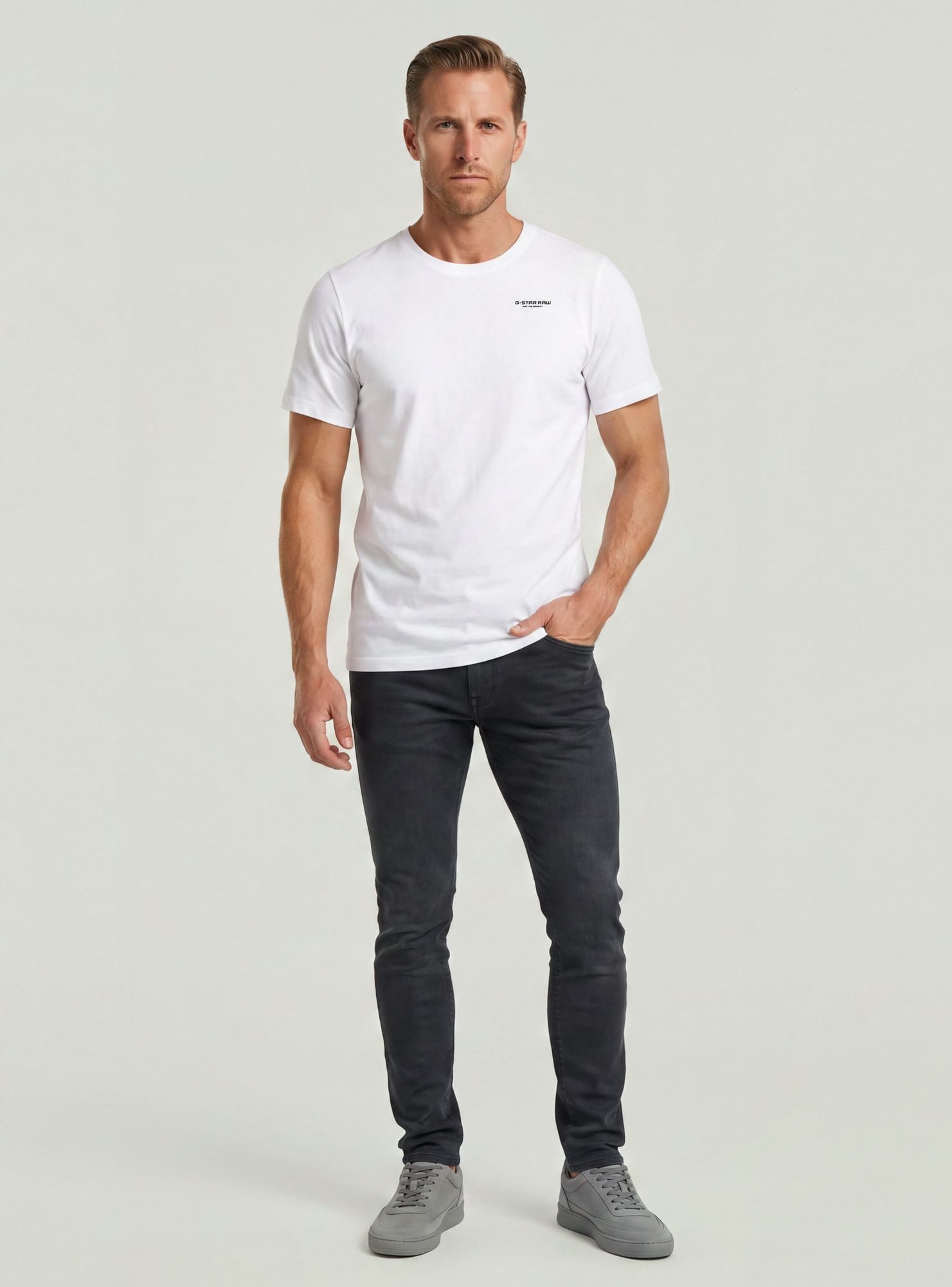 G-STAR T-Shirt Slim Base T-Shirt – Bild 3 von 5