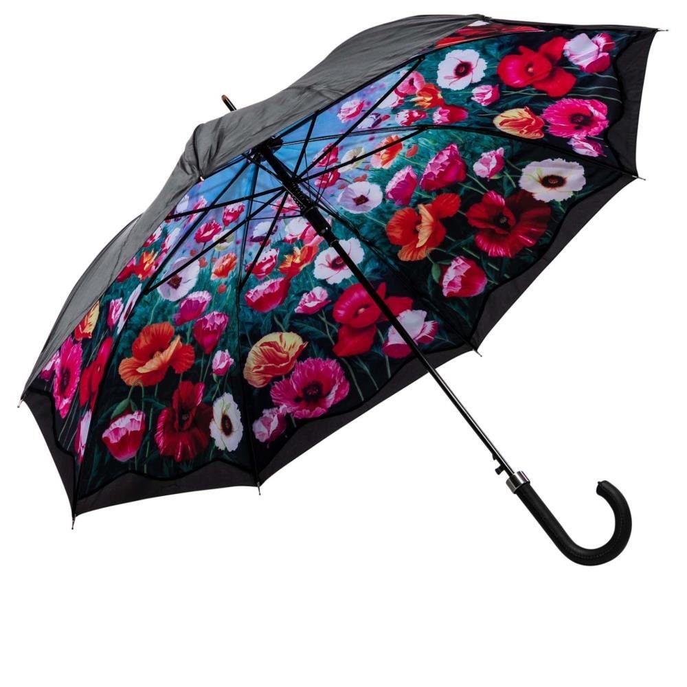 Luckyweather not just any other day Stockregenschirm Regenschirm MOHNBLUMEN günstig online kaufen
