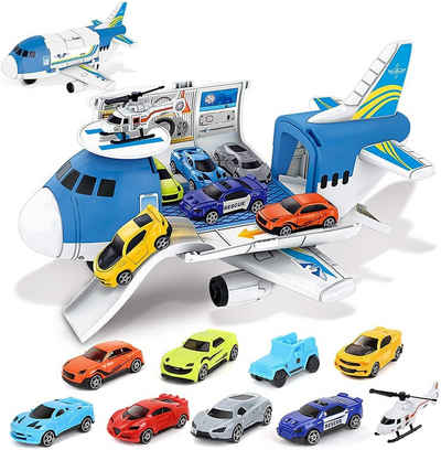 Baobë Lernspielzeug »Spielzeug-Flugzeug« (9 in 1 Flugzeug und Autotransporter Spielzeug, 11-St., Spielzeuge zum Zusammenbauen von Autos und Flugzeugen), Spielzeug für Auto- und Flugzeugparkplätze für Kinder ab 3 Jahre