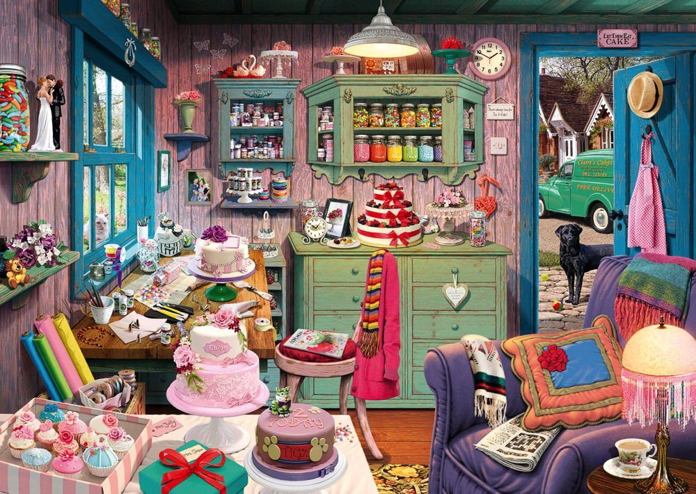 Schmidt Spiele Puzzle 1000 Teile Secret Puzzle Steve Read Großmutters Stube günstig online kaufen