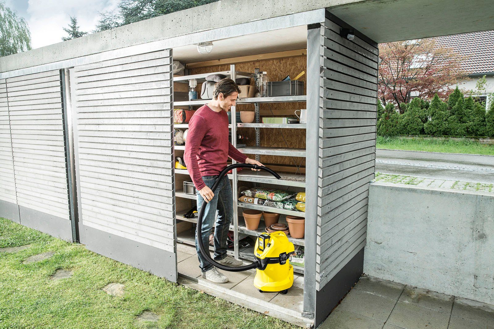KÄRCHER Nass-Trocken-Akkusauger WD 3 Battery Set, 300 W, mit Beutel, inkl. 36 V/2,5 Ah Akku und Ladegerät – Bild 2 von 5