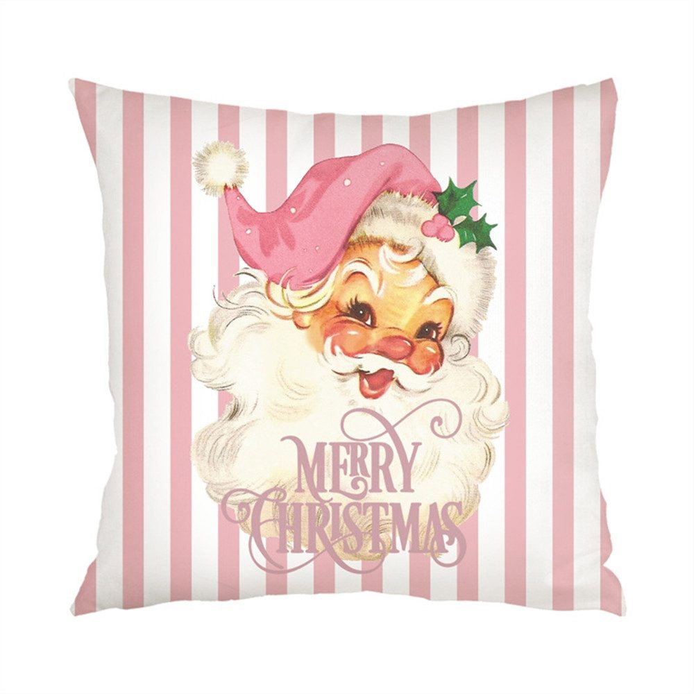 Coonoor Kissenbezüge Weihnachten Leinen Kissenbezüge 4 Stück, 45x45 cm Zier günstig online kaufen