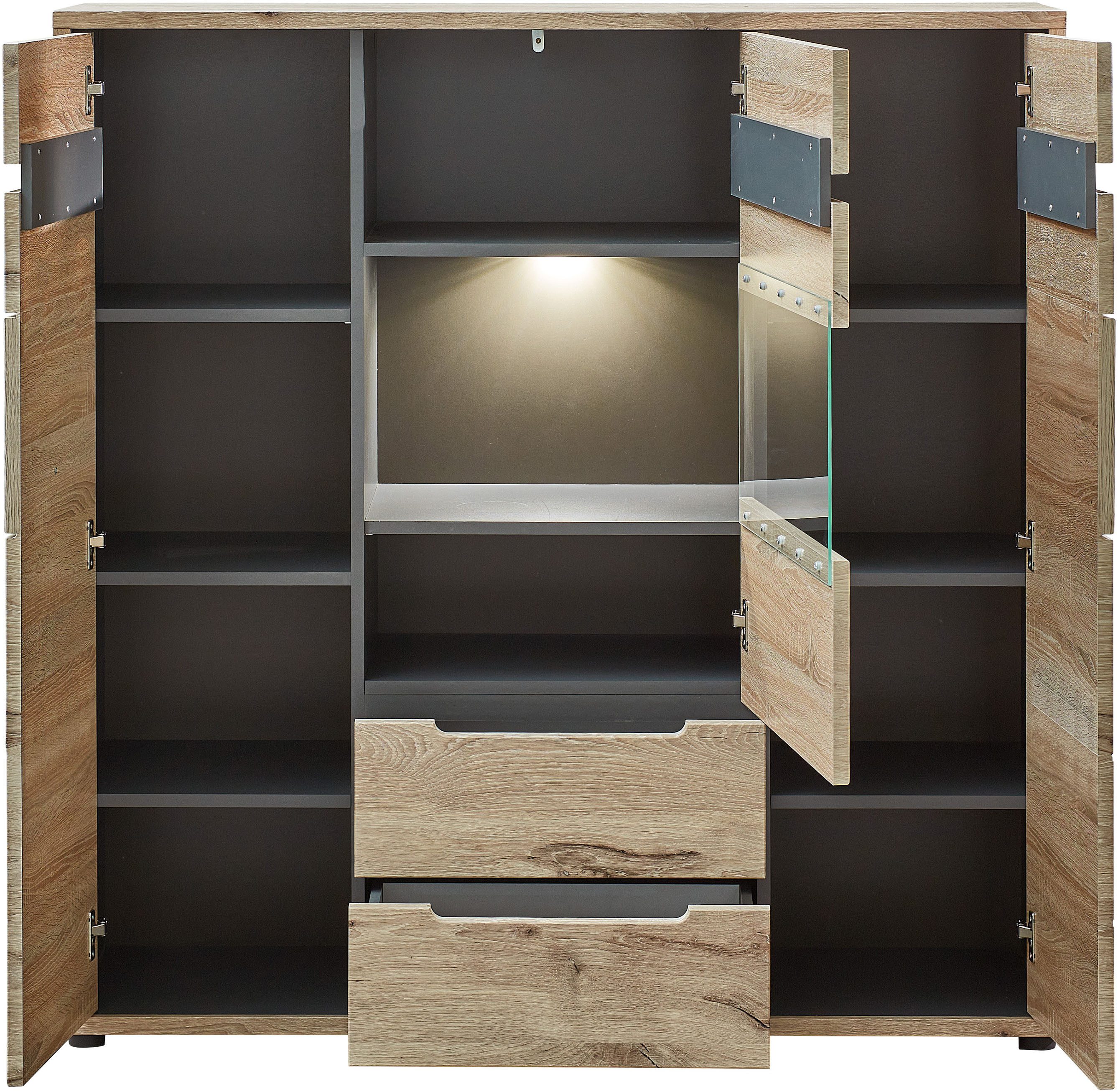 Innostyle Highboard BELLANO, Viking Oak Nature