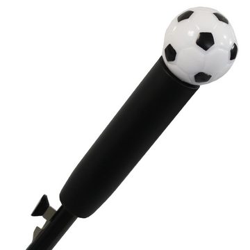 HAPPY RAIN Langregenschirm Fußball 120 cm Golfschirm mit Automatik - Soccer, der XL Fußballschirm für zwei