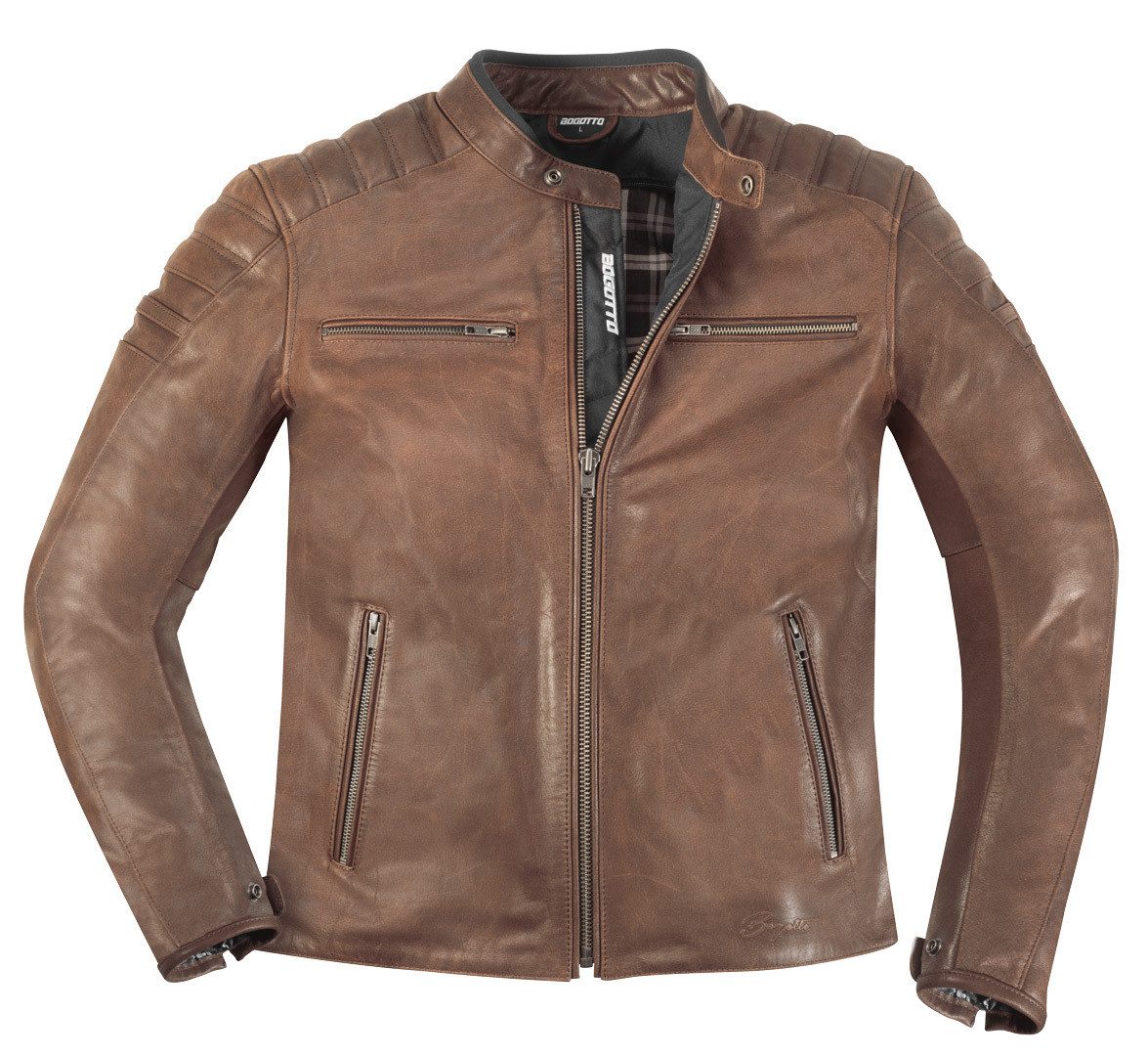 Bogotto Motorradjacke B-Nimble Motorrad Lederjacke herausnehmbares Innenfutter