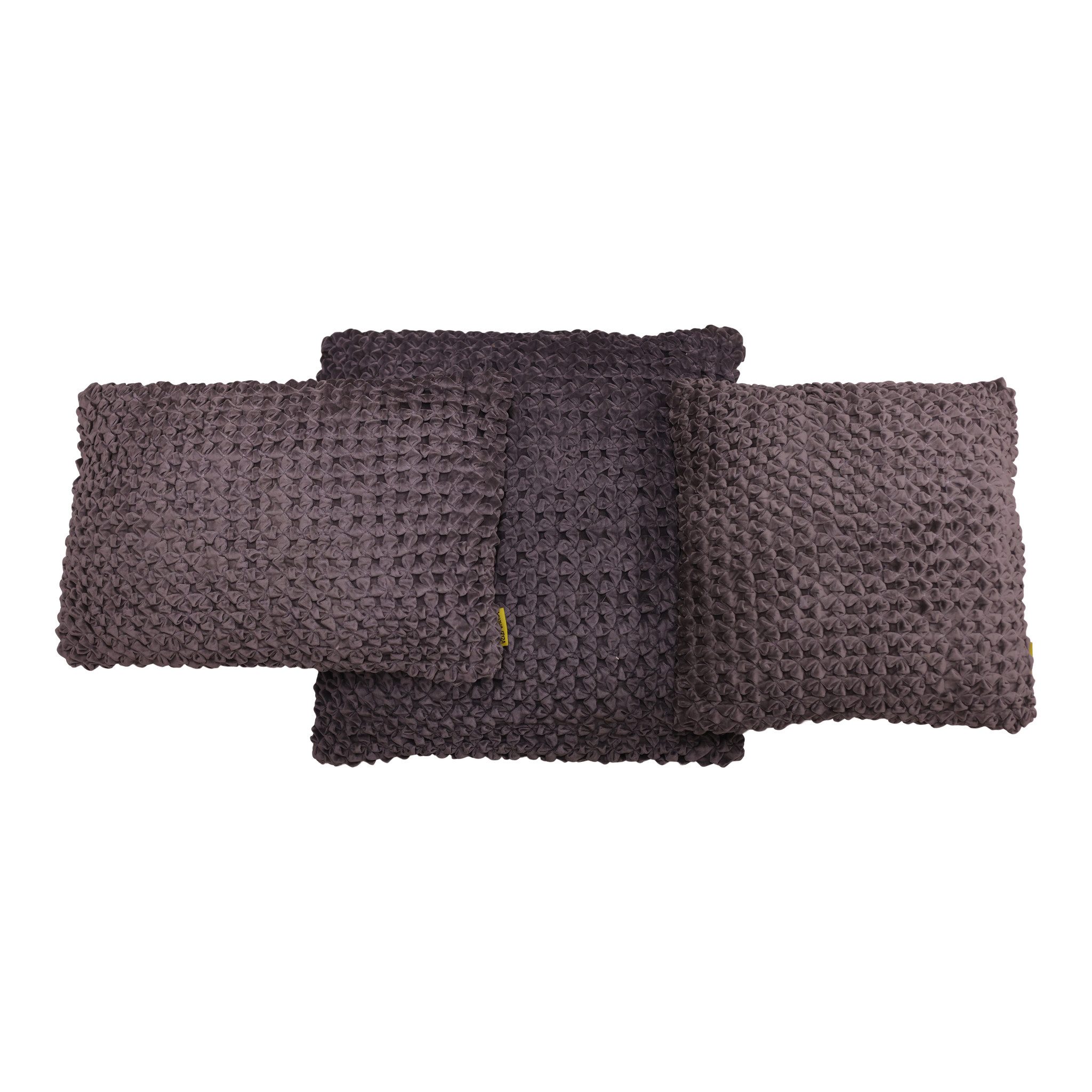 mycha Ibiza Dekokissen 2 x Kissen 45x45cm Samtkissen, 100% Baumwolle, abnehmbarer Bezug, inkl. Füllung