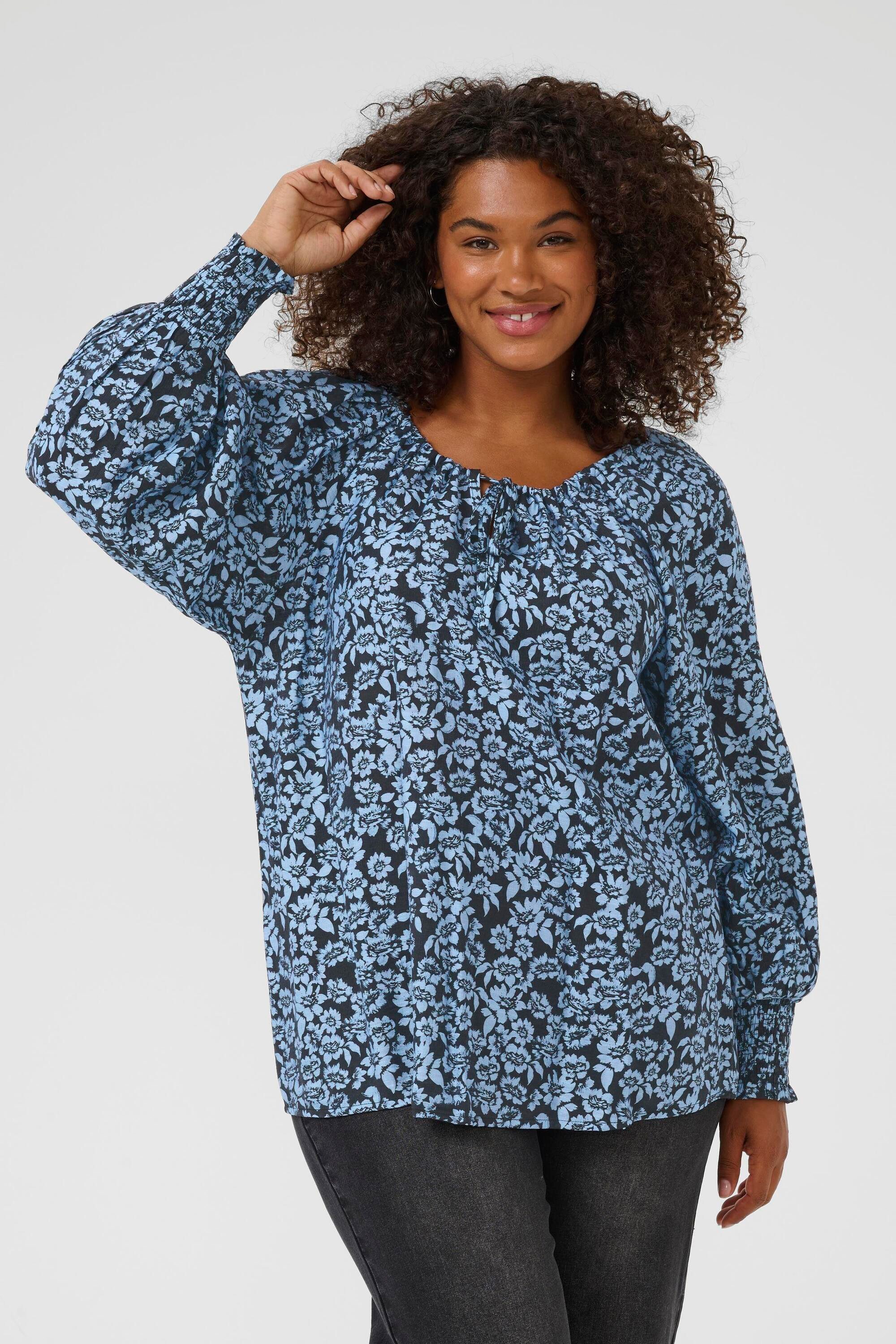 Langarmbluse Langarm-Bluse KCamina