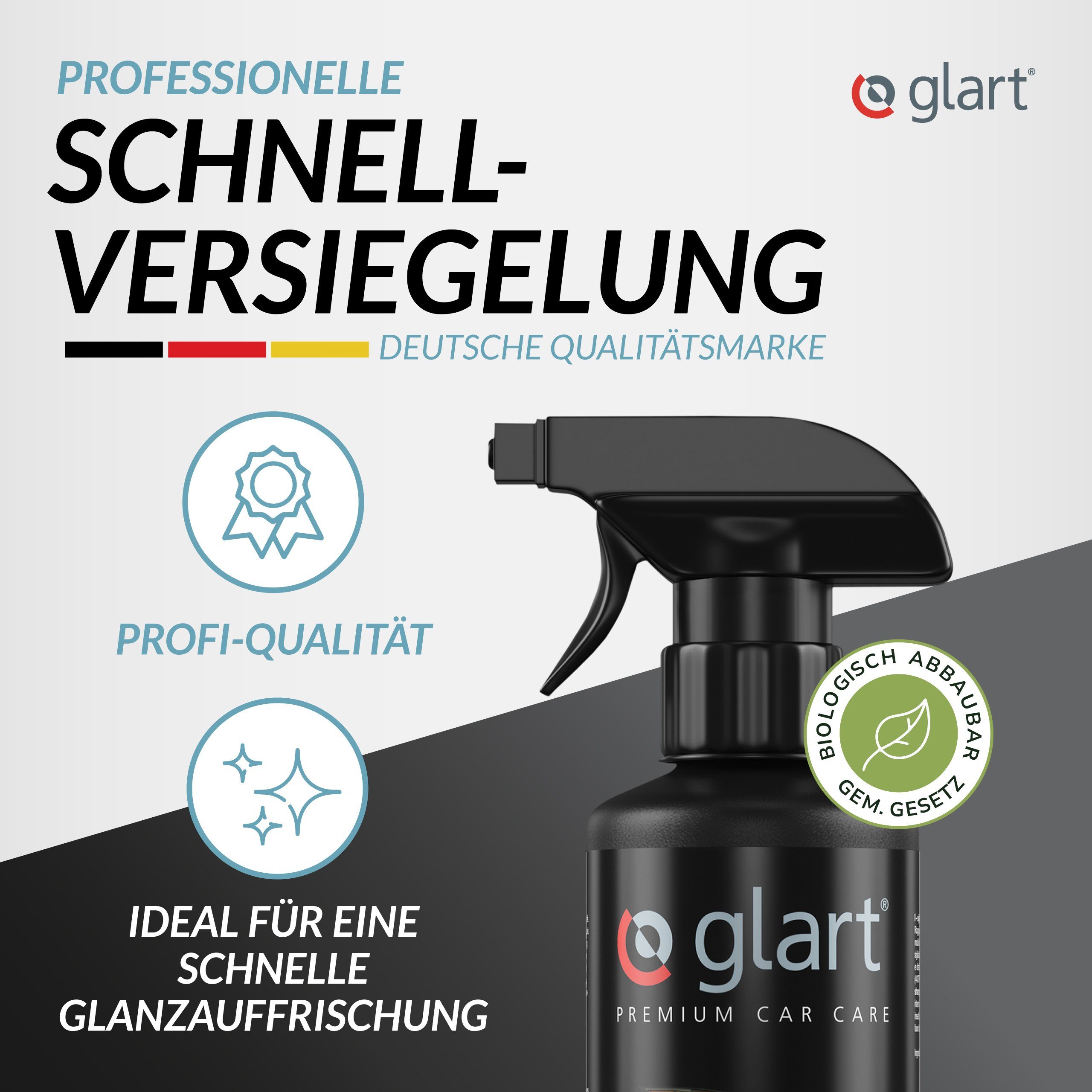 Glart 45SV Lack Schnellversiegelung 500 ml Showglanz für Auto, Wohnmobil Auto-Reinigungsmittel