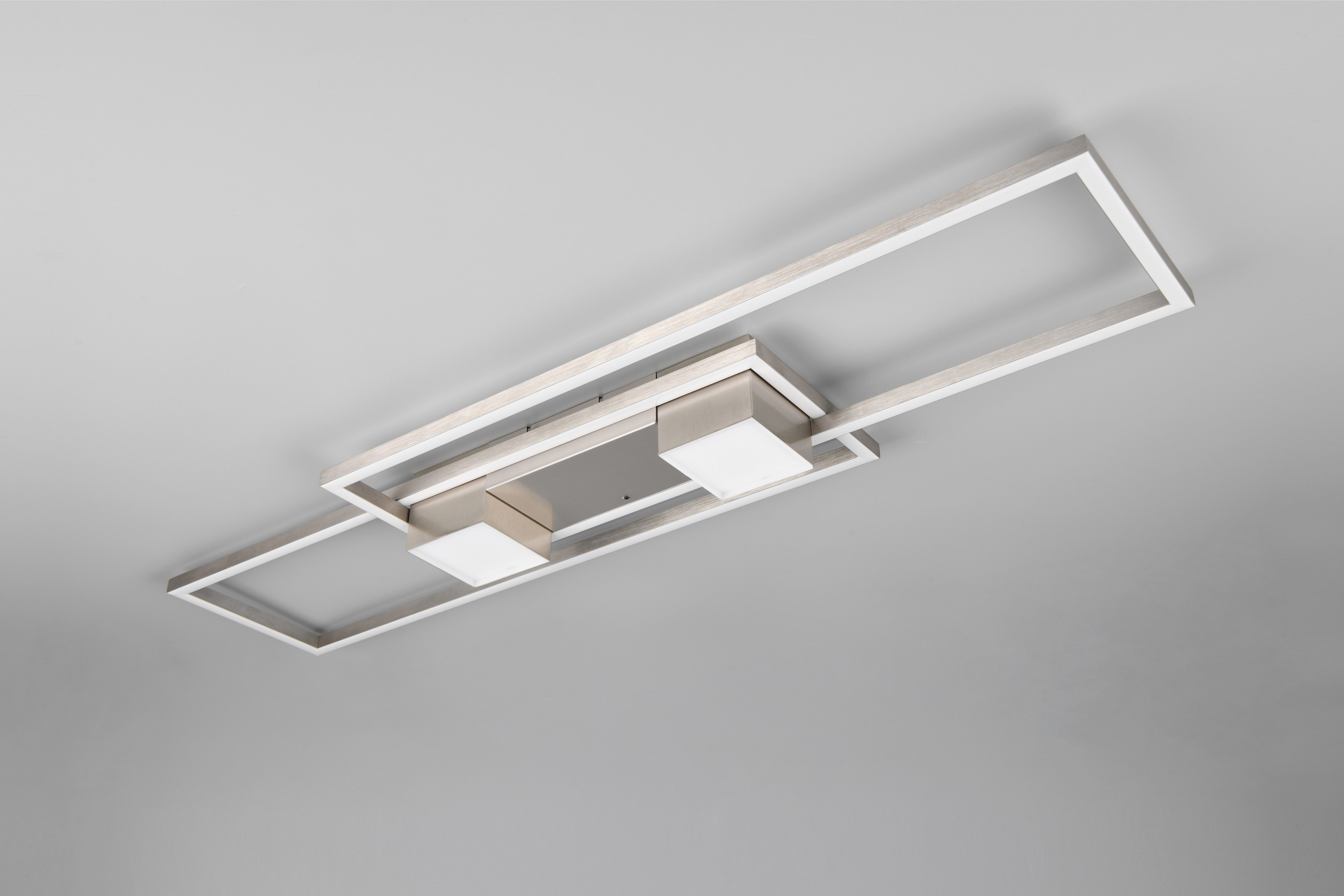 TRIO Leuchten LED Deckenleuchte ALBANY LED Deckenlampe 37W 4300 Lumen warmweiß bis kaltweiß 2700-6500K, Dimmfunktion, LED fest integriert, warmweiß - kaltweiß, Fernbedienung, Lichtfarbe einstellbar, Memory, Nachtlicht, dimmbar