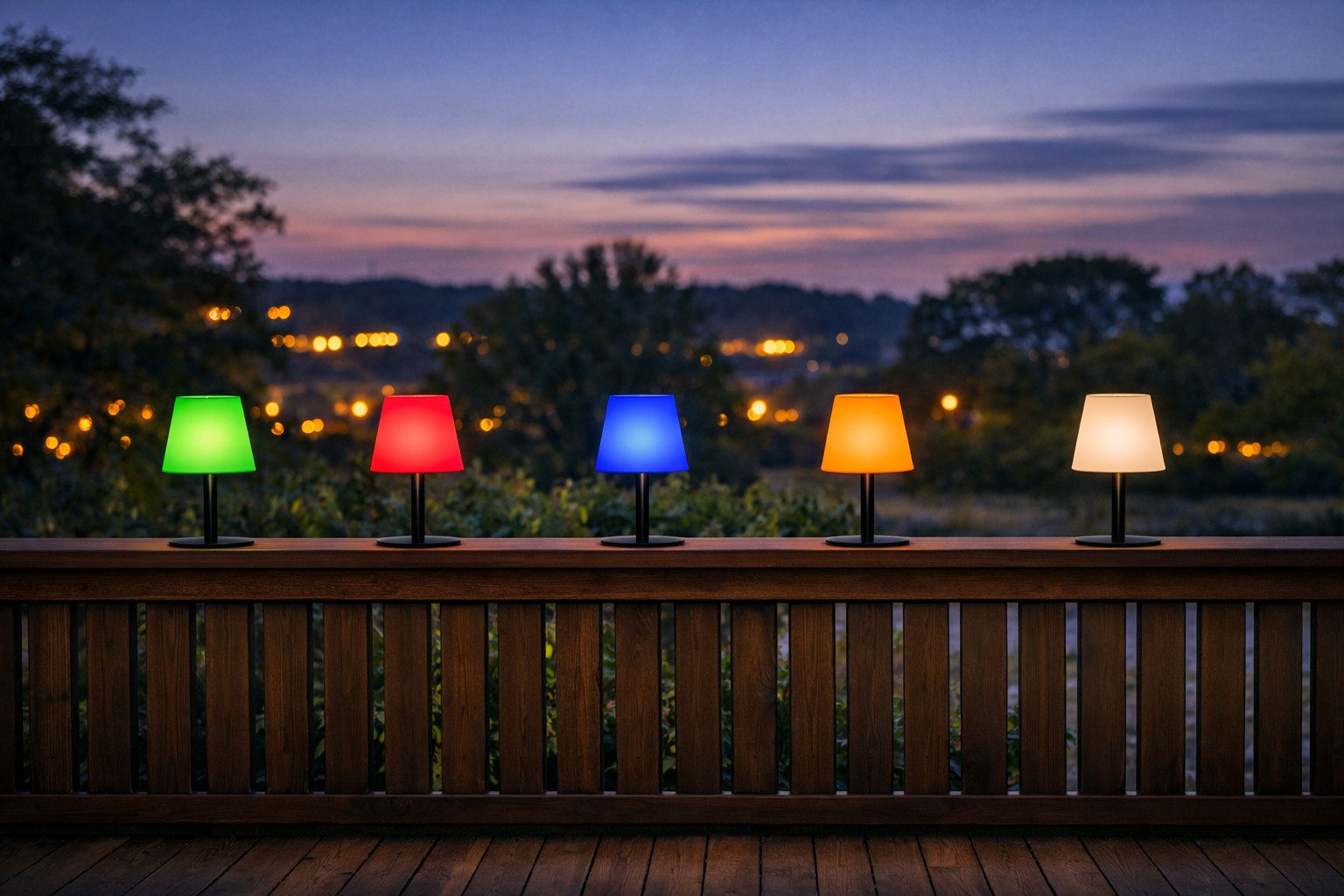 Coen Bakker Deco BV LED Außen-Tischleuchte Akku Tischlampe Multicolor mit 8 Einst. IP44, verschiedene Lichteffekte, LED fest verbaut, Kaltweiß, Warmweiß – Bild 5 von 5