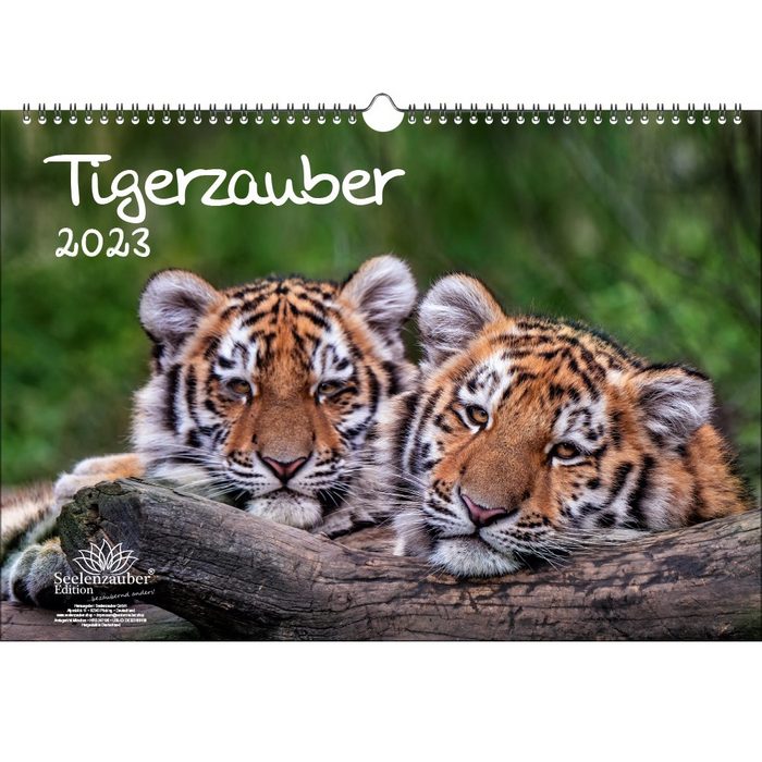 Seelenzauber Wandkalender Tigerzauber DIN A3 Kalender für 2023 Tiger - Seelenzauber