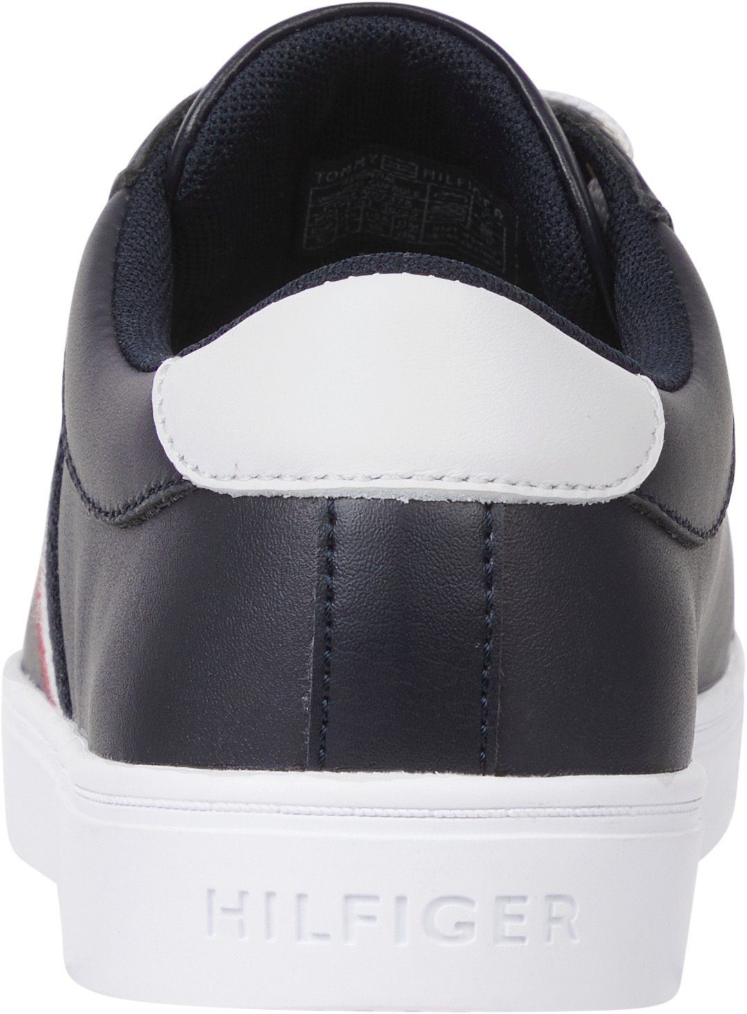 Hilfiger seitlichen dunkelblau CUPSOLE Logo-Streifen Tommy ESSENTIAL WEBBING mit Sneaker