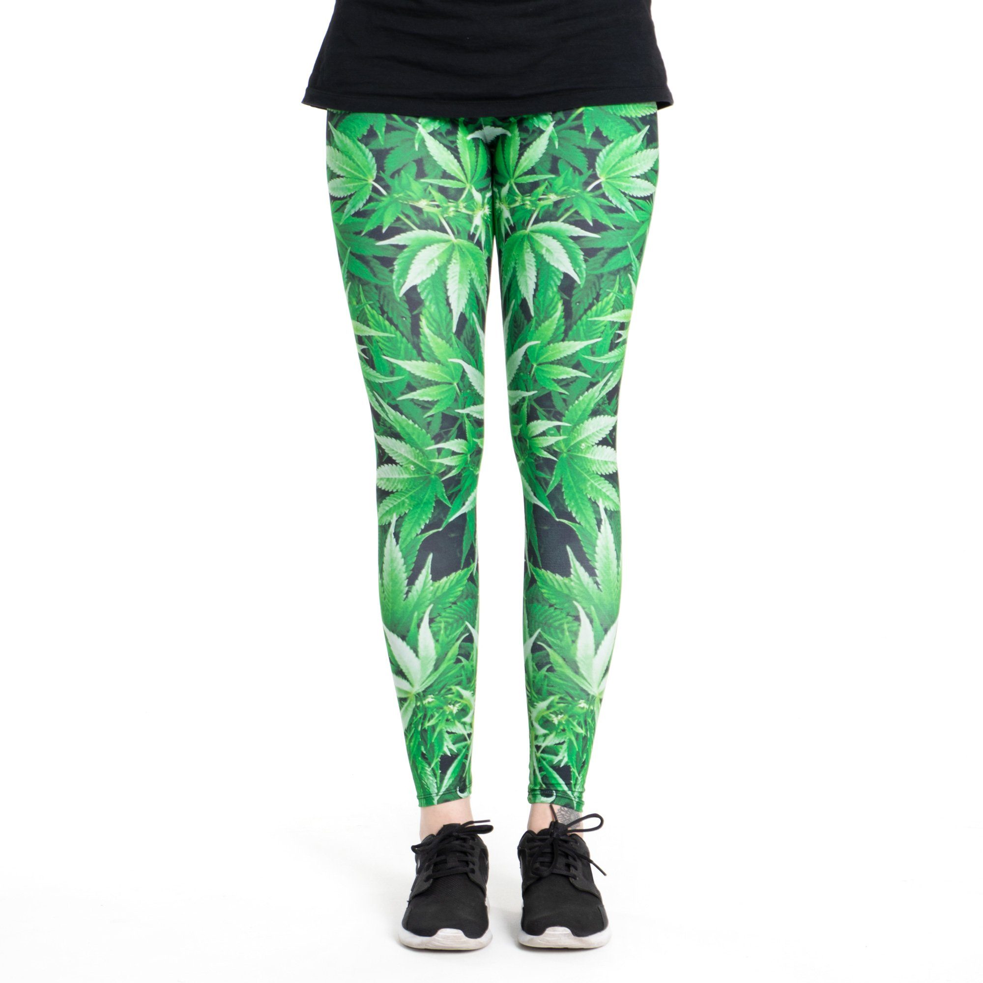 cosey Leggings Blumen-Leggings (Einheitsgröße) - Design Hanf (farbenfrohes günstig online kaufen