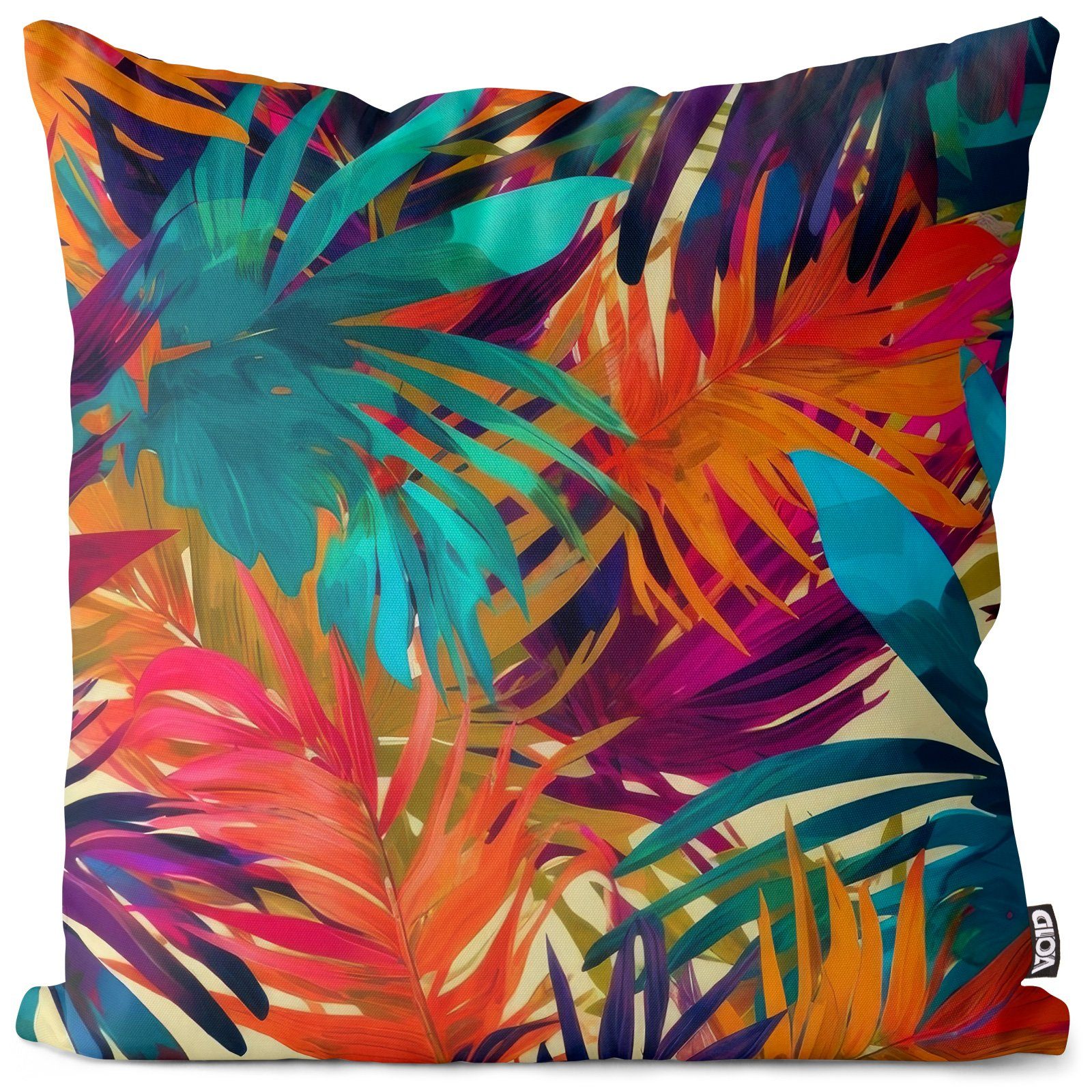 VOID Kissenbezug, (1 Stück), Bunte Palmenblätter Palmen tropen dschungel palmen blätter floral wil