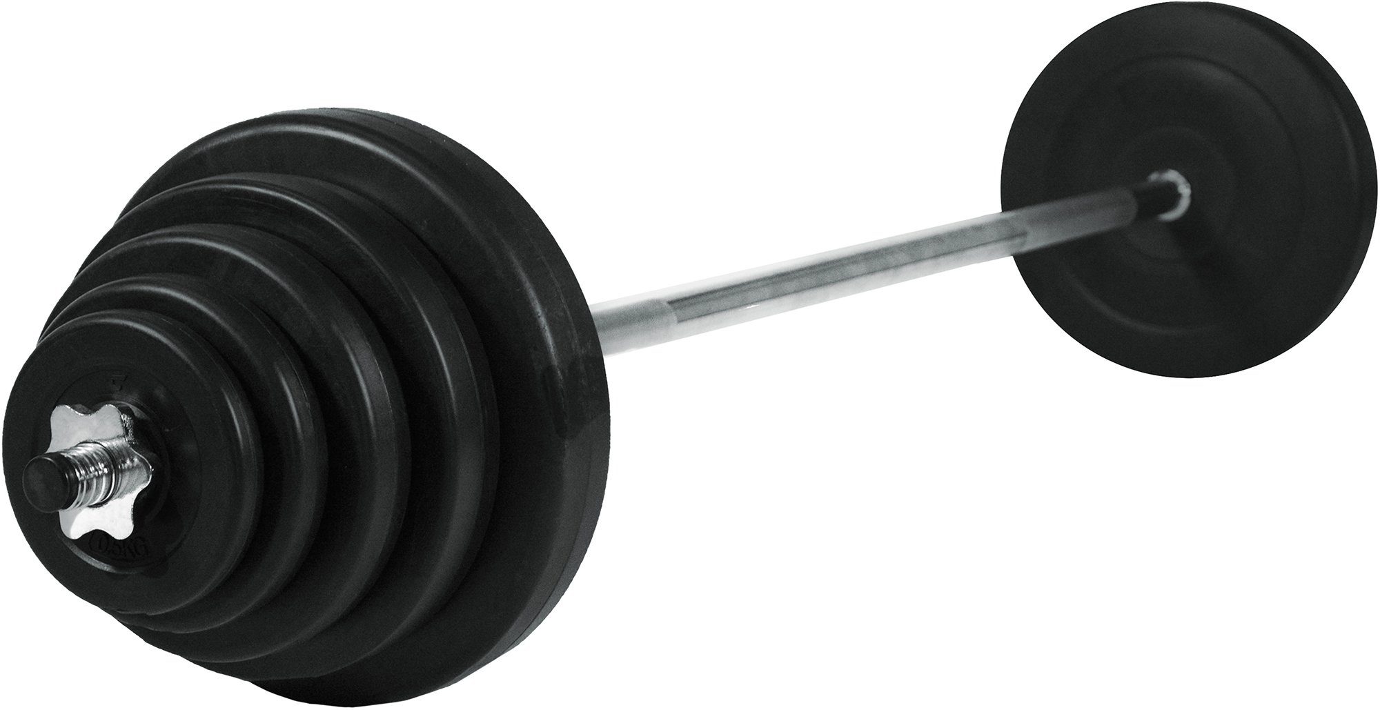 Christopeit Sport® Hantel-Set Langhantel Gewichtsset mit kg, 42 (Set, Langhantelstange)