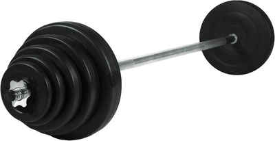 Christopeit Sport® Hantel-Set Langhantel Gewichtsset 42 kg, (Set, mit Langhantelstange)