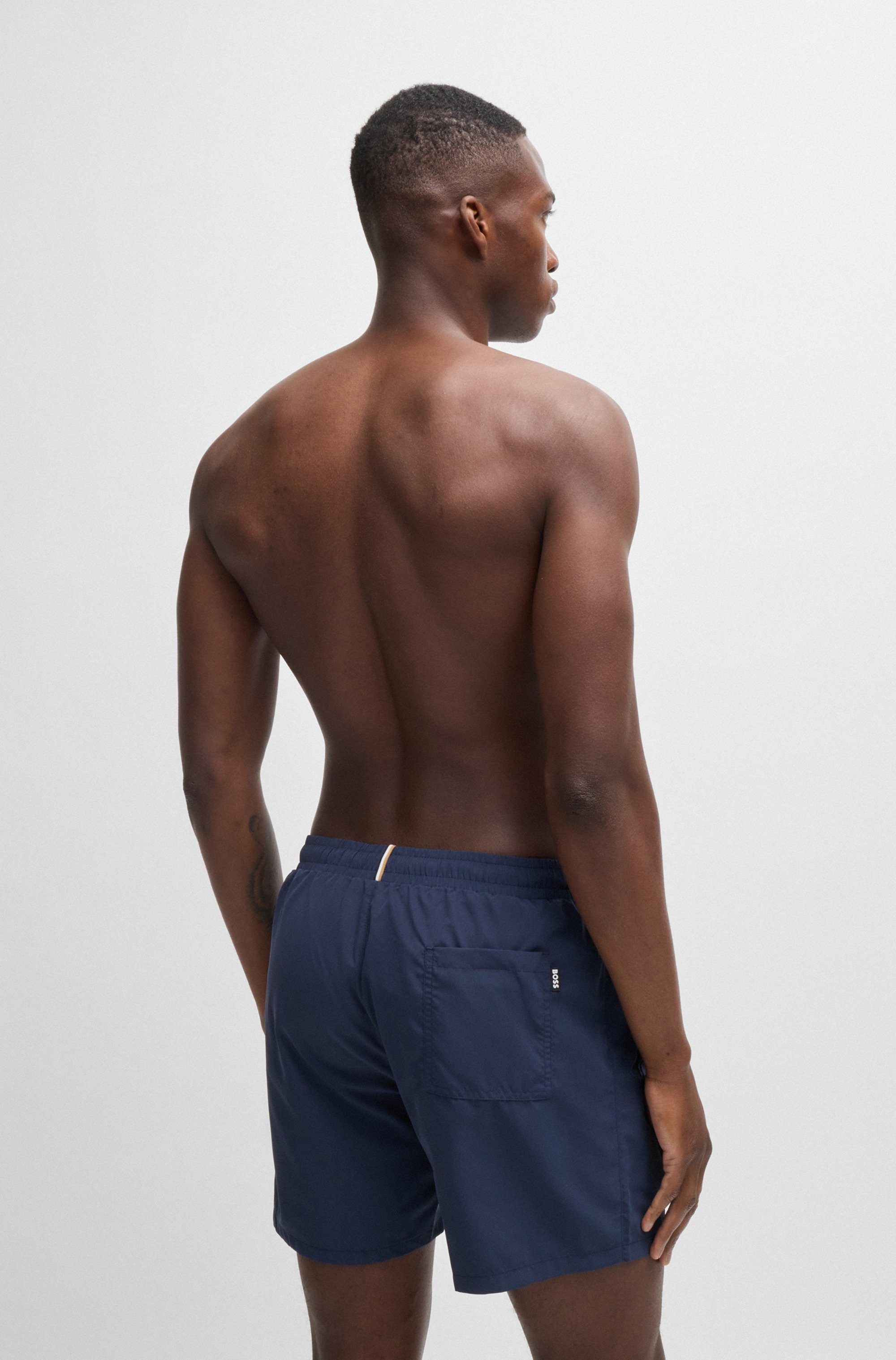 BOSS Badeshorts Dolphin mit seitlichem Kontraststreifen günstig online kaufen