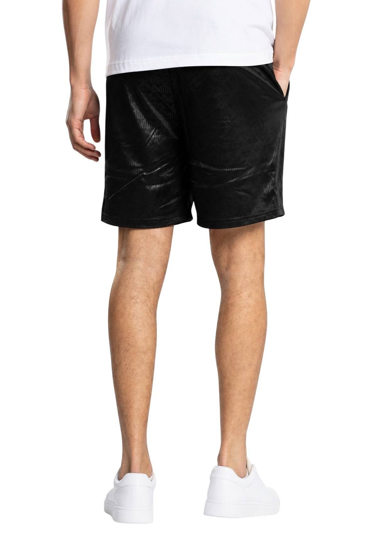 Sergio Tacchini Shorts Short Sergio Tacchini Nero Mono (1-tlg) Durchgehendes Logomuster