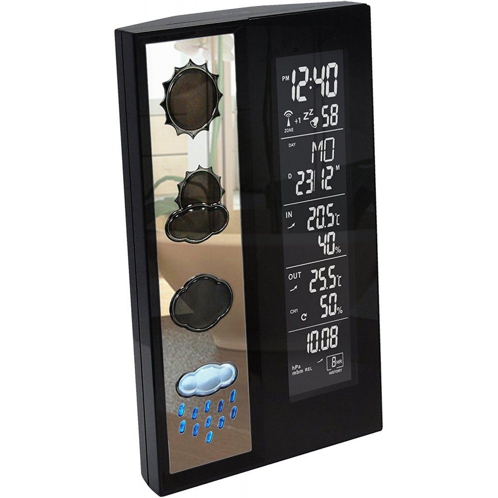 technoline WS 6650 - Wetterstation - schwarz Funkwetterstation