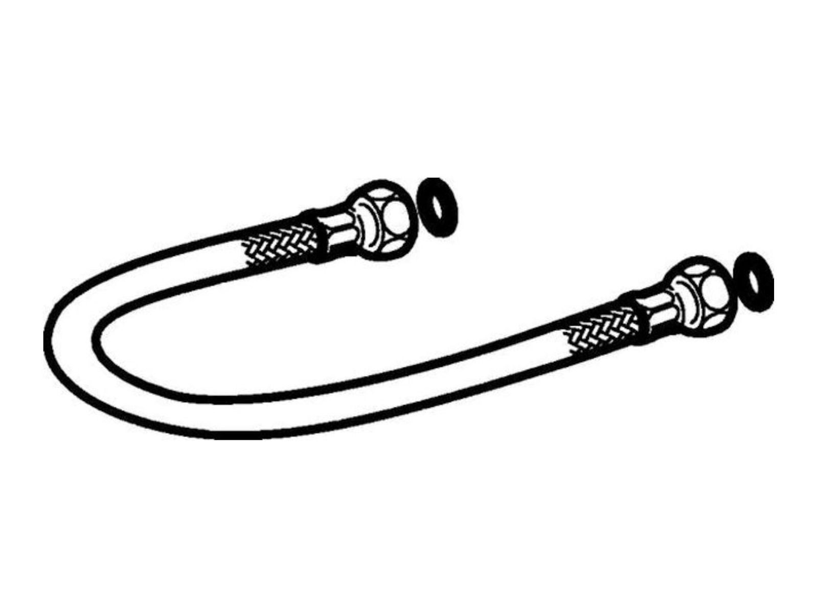 GEBERIT Unterputz-Spülkasten Panzerschlauch Verbindungsschlauch 3/8 Zoll DN 8 - 240.069.00.1