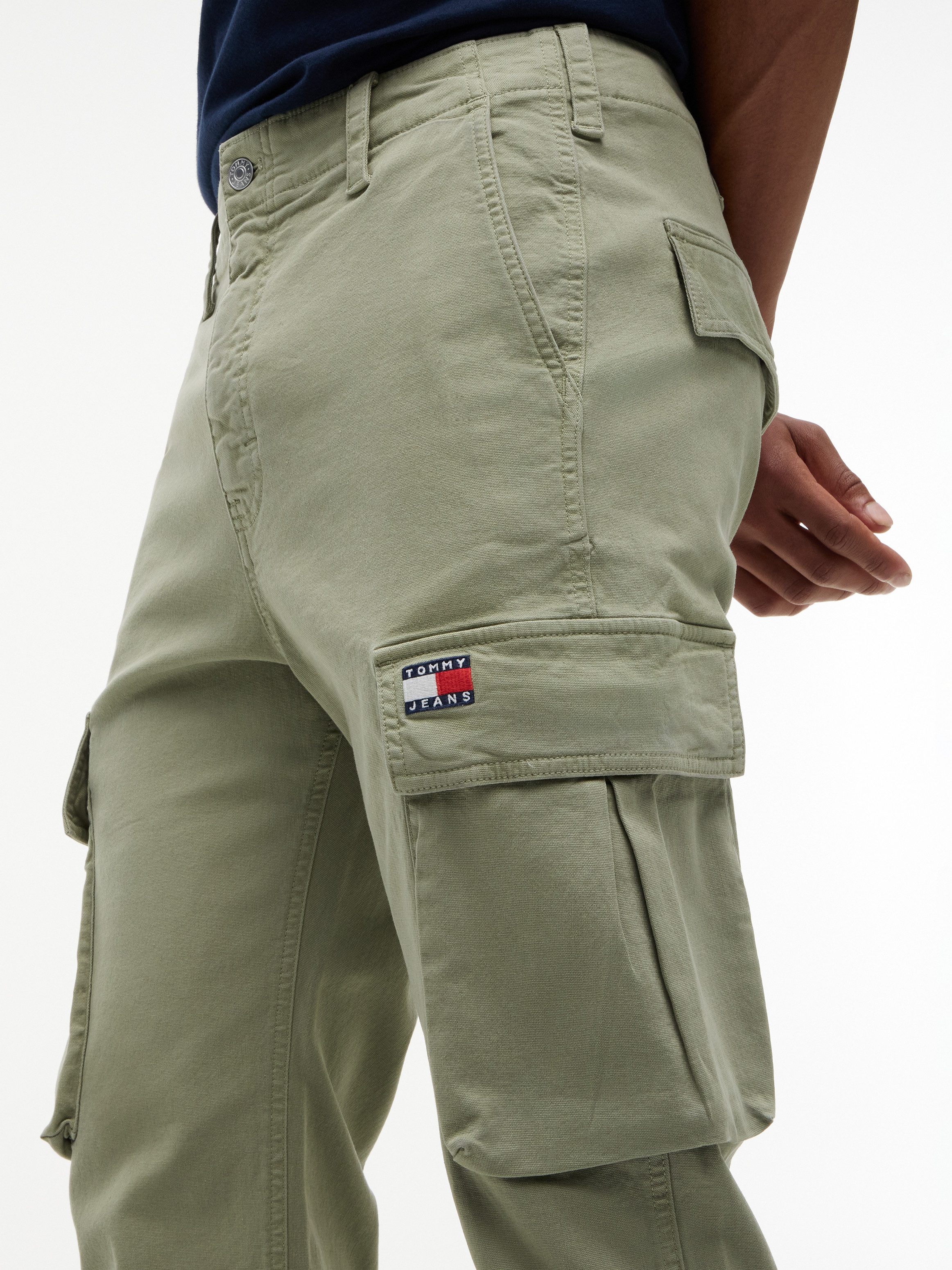 Tommy Jeans Cargohose CANVAS CARGO PANT Regular fit mit Cargotaschen