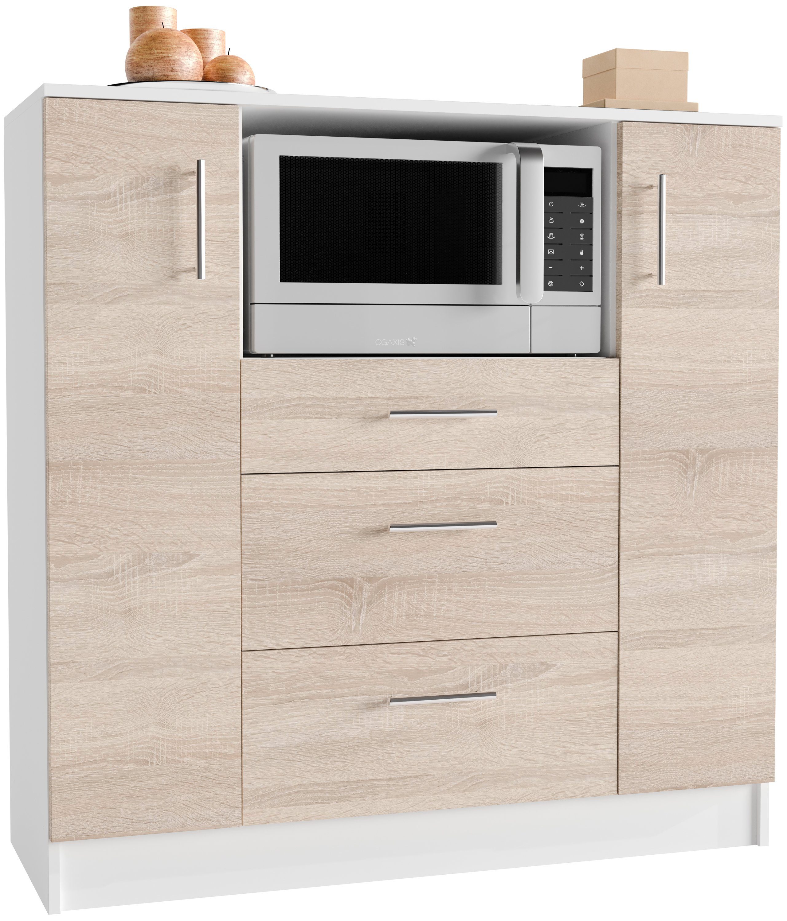 VCM Unterschrank Küchenschrank Kommode Buffet Mikrowelle günstig online kaufen