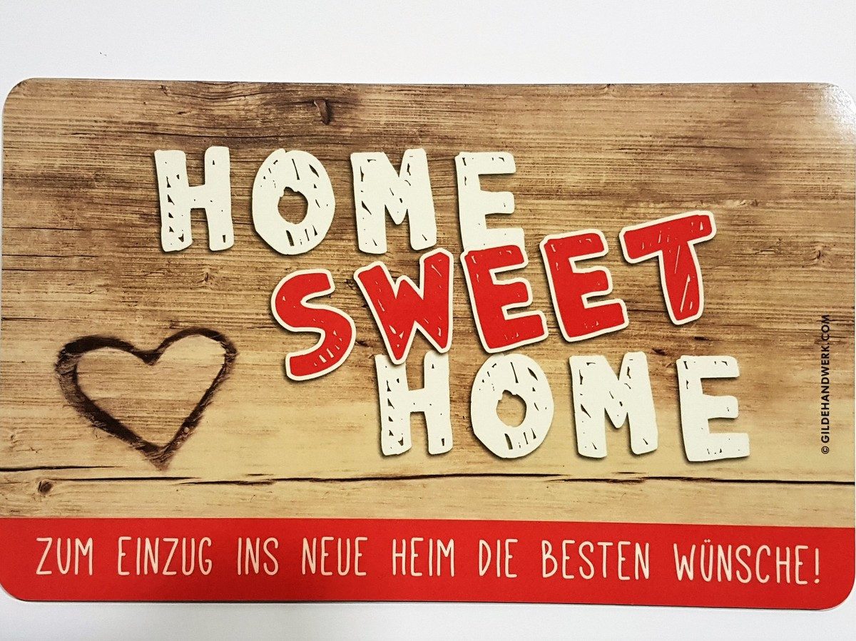 GILDE Frühstücksbrett Frühstücksbrettchen „Home Sweet Home“, (1-St), langlebig, robust und alltagstauglich