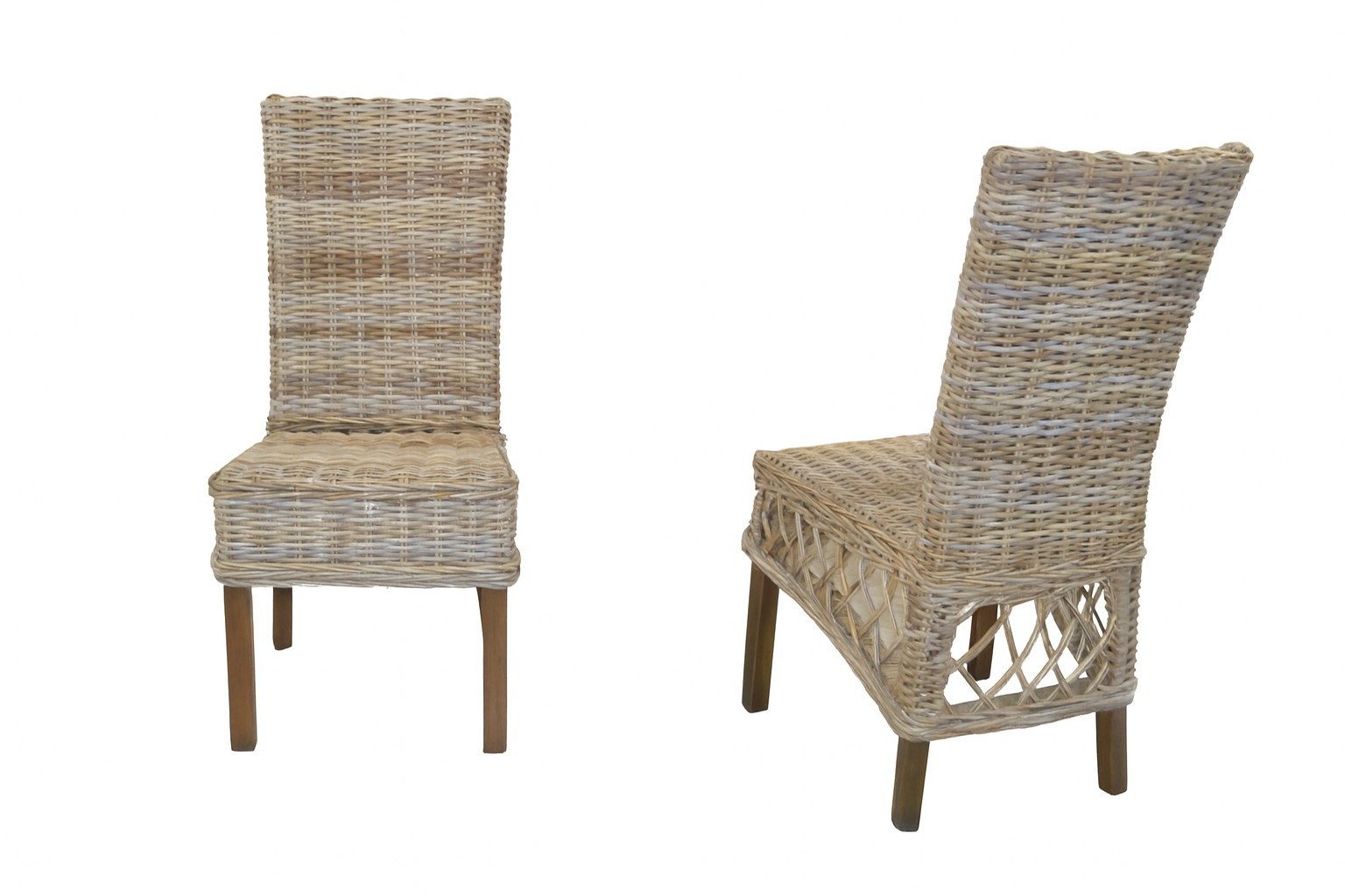 moebel-direkt-online Rattanstuhl 2Rattanstühle inklusive Sitzkissen (2er-Se günstig online kaufen