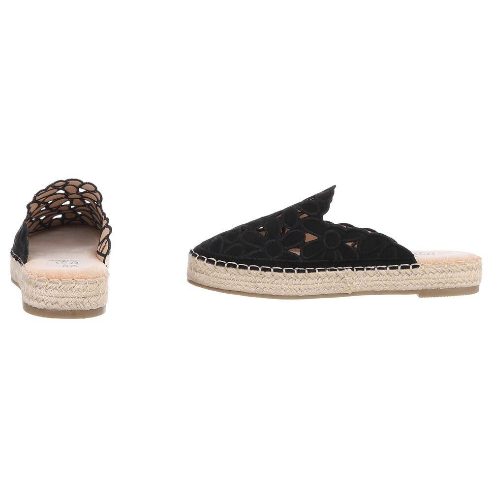 Ital-Design Damen Mules Freizeit Pantolette (88930287) Flach Pantoletten in Schwarz – Bild 5 von 5