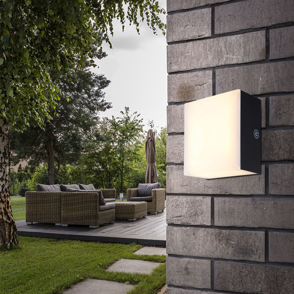 GLOBO LIGHTING LED Wandleuchte, LED-Leuchtmittel fest verbaut, Warmweiß, Wandlampe Wohnzimmerleuchte Wandleuchte Flurlampe LED Touchdimmer