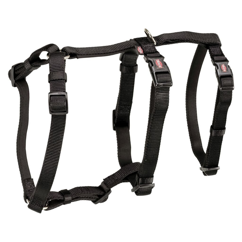 TRIXIE Hunde-Erziehungsgeschirr Panikgeschirr Stay - schwarz - 44–60 cm/15 mm, Nylon