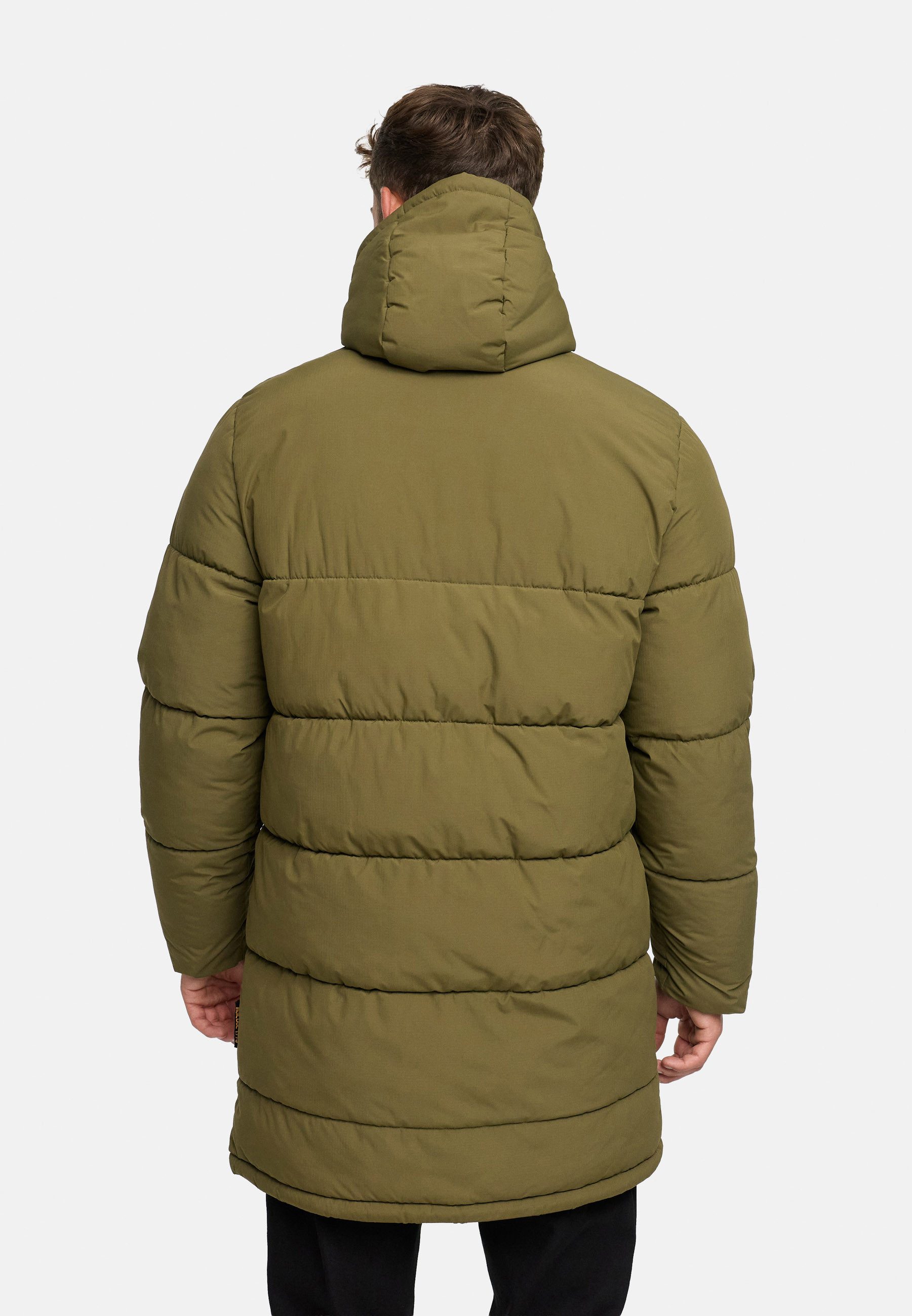 Indicode Winterjacke Herren INPazze Jacke Winter Herrenjacke Steppjacke mit Kapuze und Reißverschluss