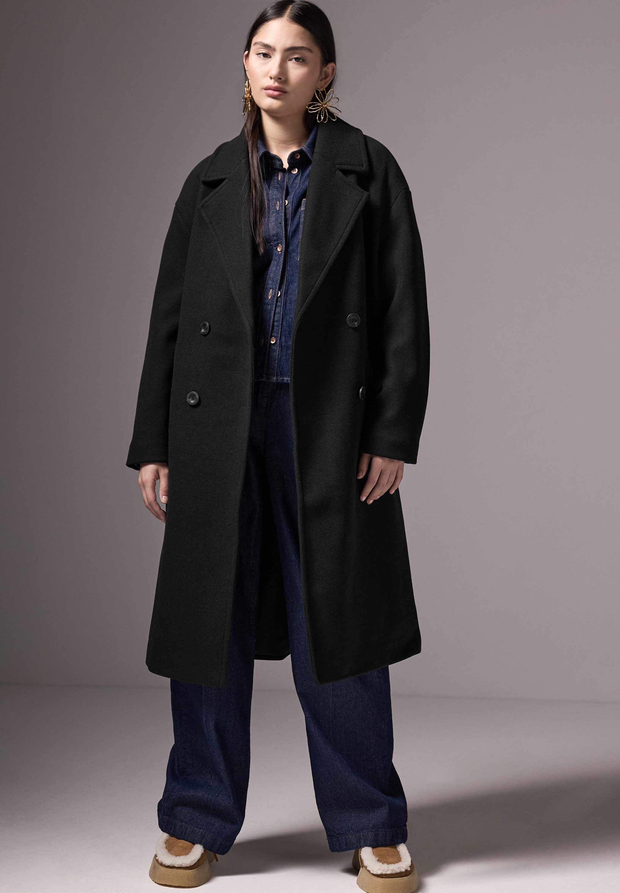 STREET ONE STUDIO Langmantel aus softem Materialmix