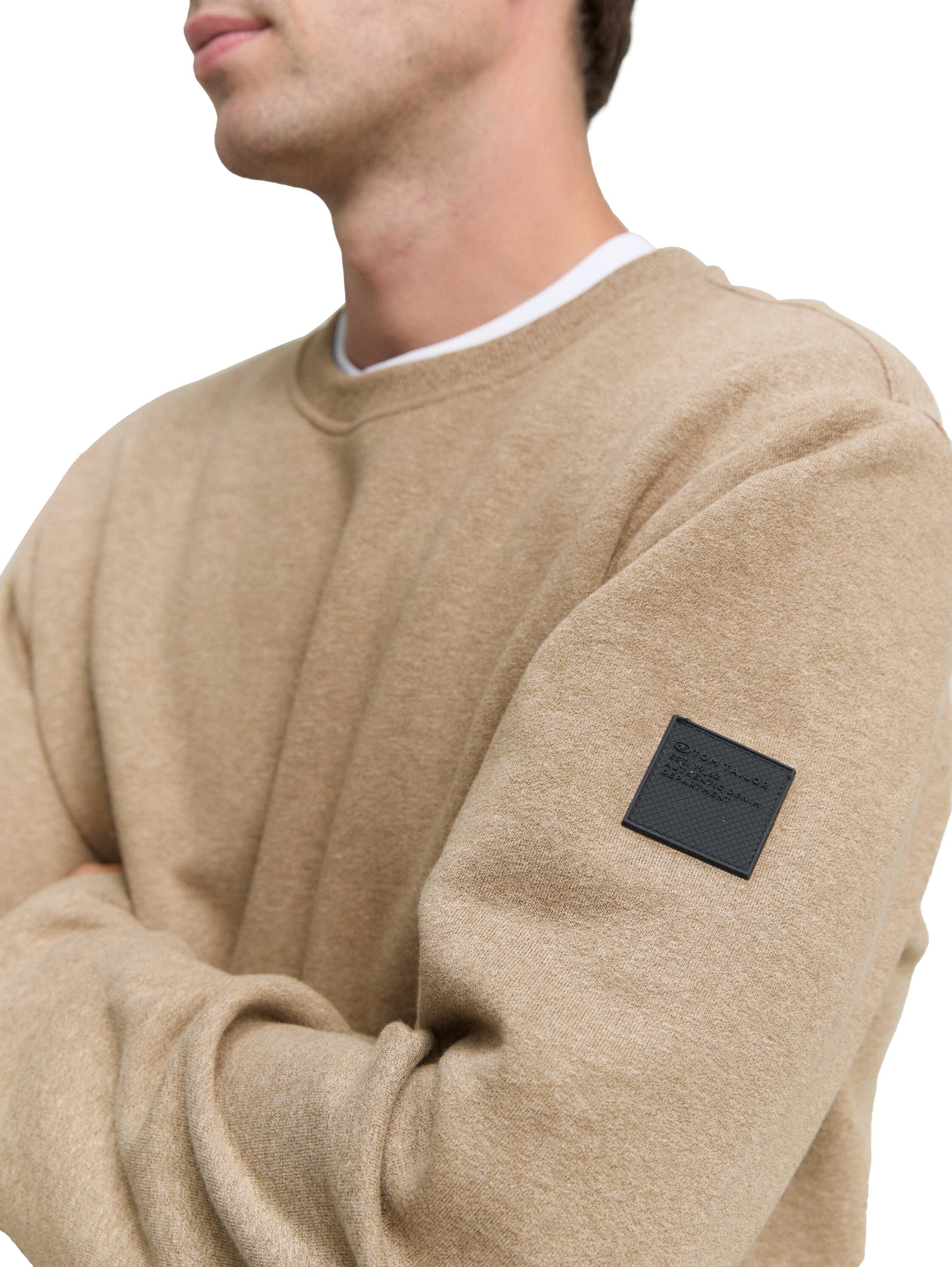TOM TAILOR Sweatshirt mit Logo Stickerei am Arm