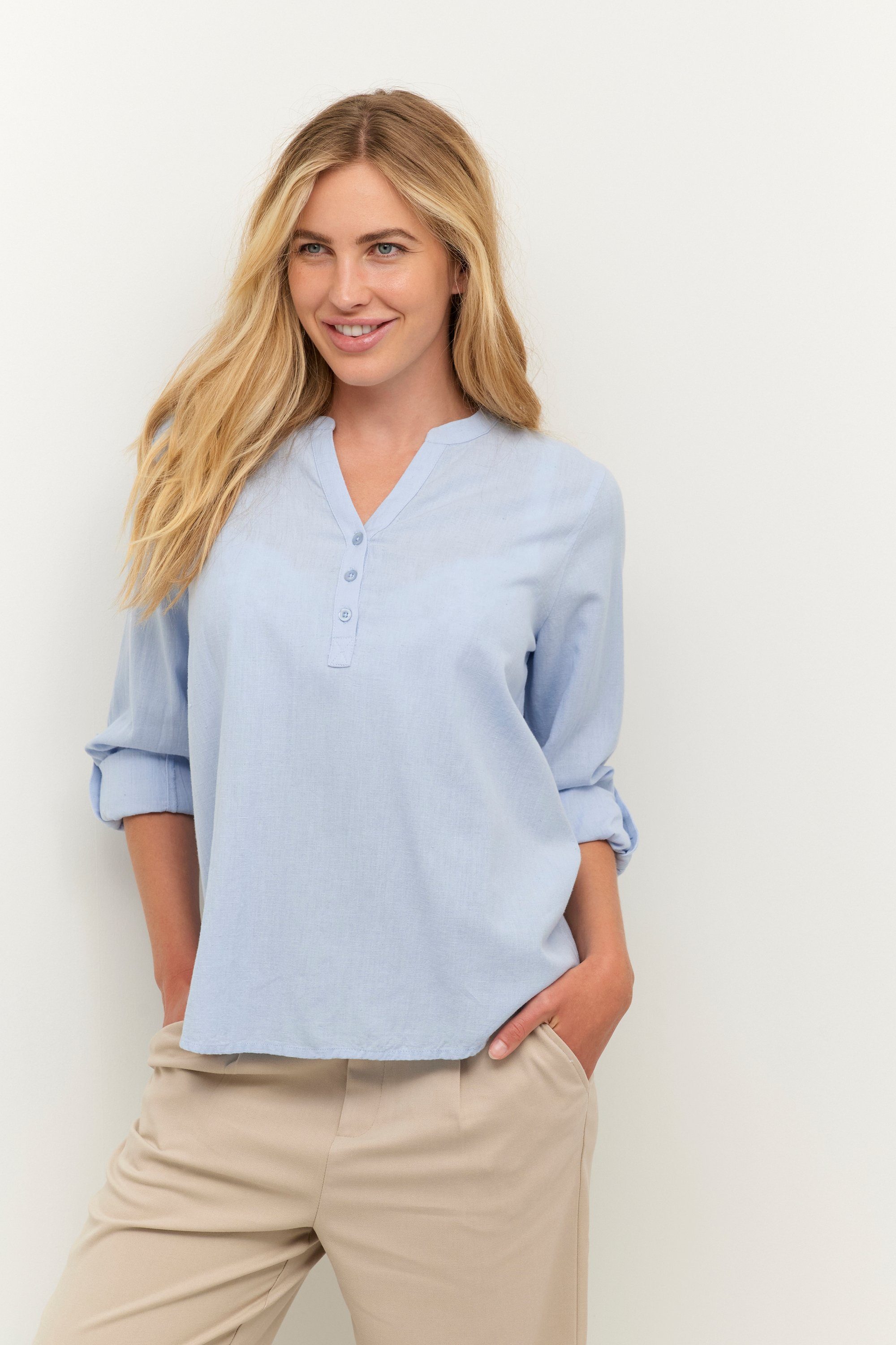 KAFFE Langarmbluse Langarm-Bluse KAmajse günstig online kaufen
