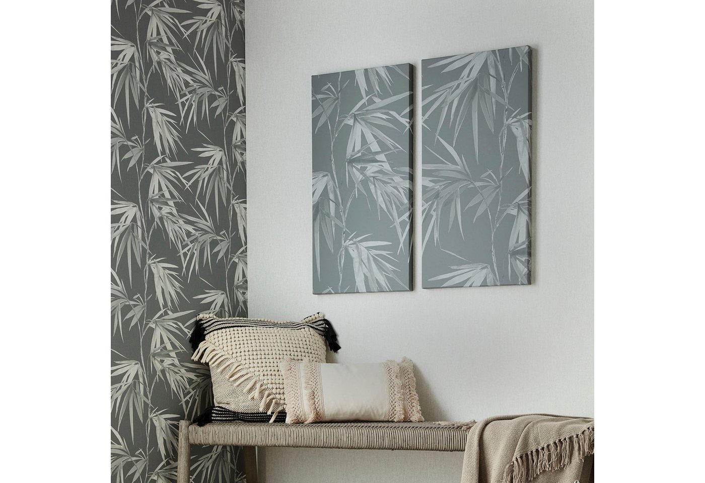 Art for the home Mehrteilige Bilder »Bambus«, (Set, 2 Stück)-HomeTrends