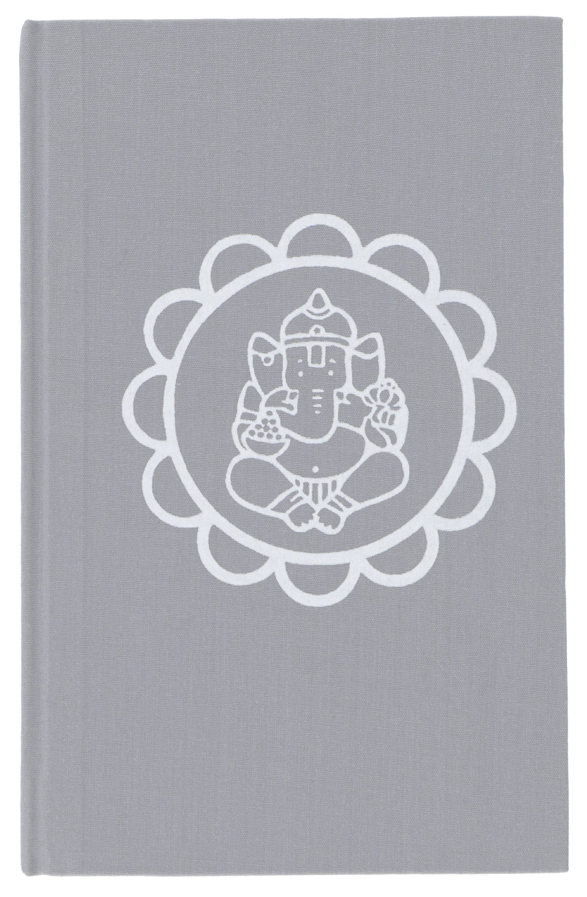 Guru-Shop Tagebuch Notizbuch, Tagebuch - Ganesh Mandala grau